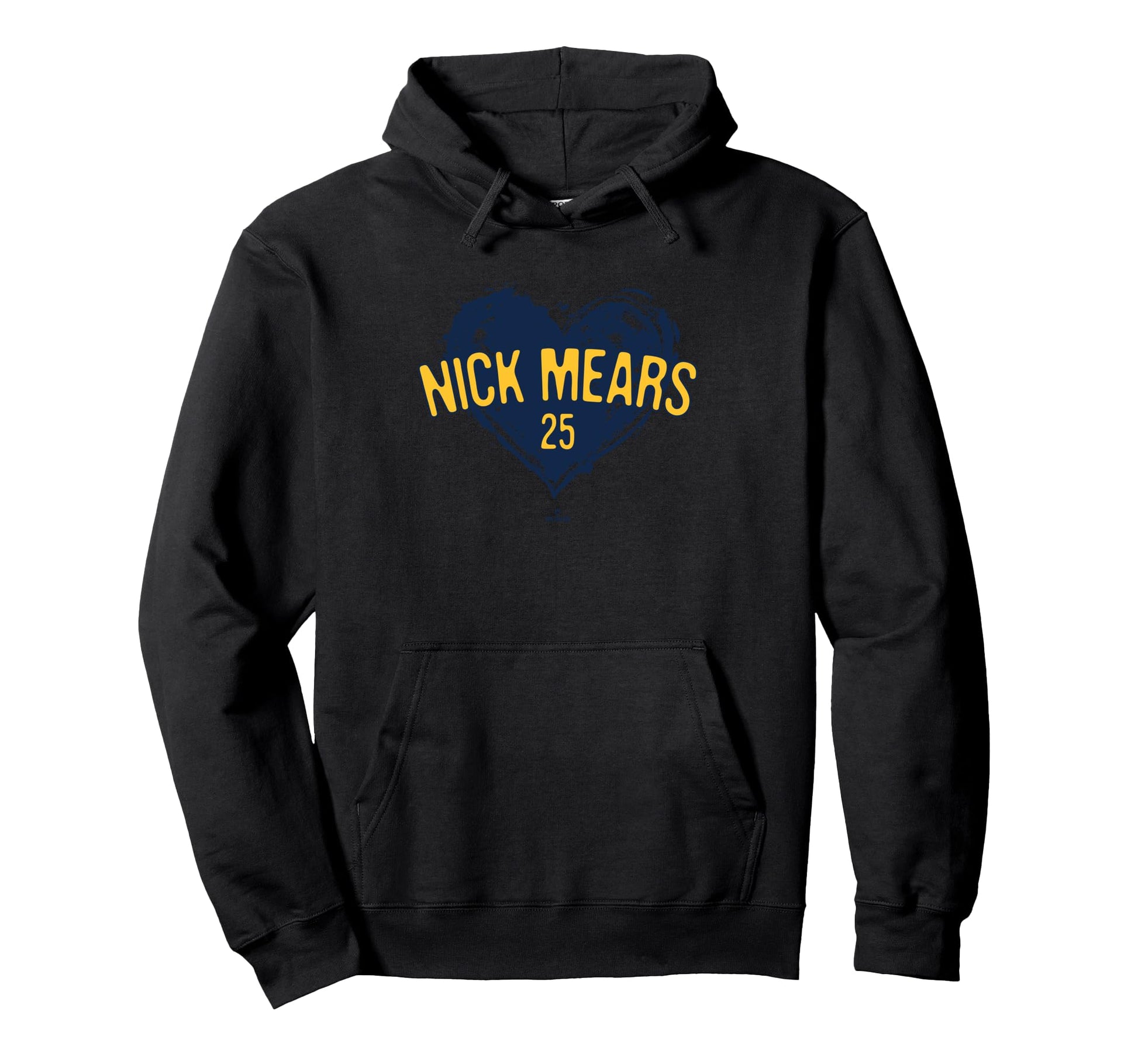 Distressed Heart Nick Mears Milwaukee Hoodie - Novelty Apparel Men Women - T-Shirt, Sweatshirt, Hoodie