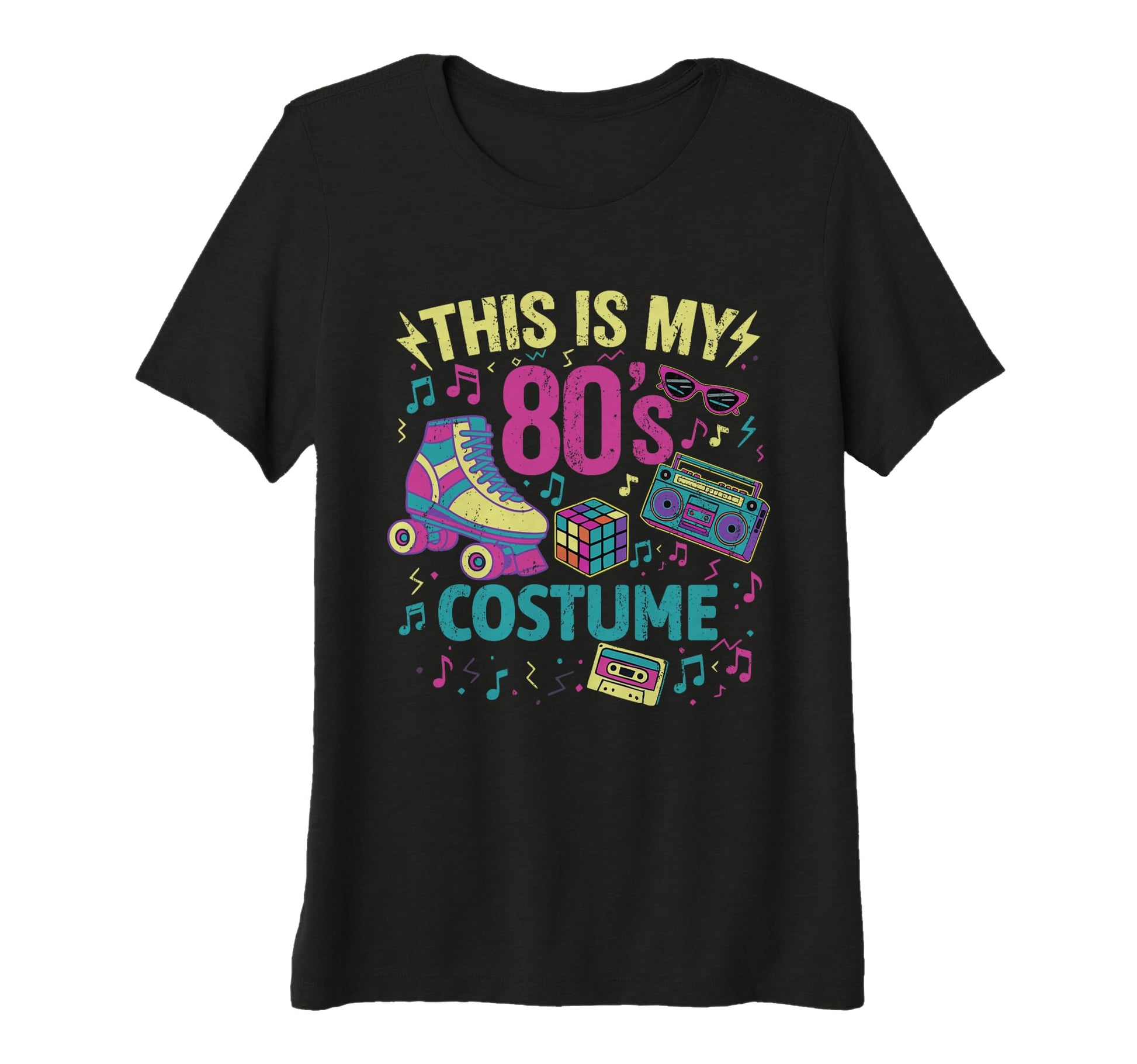 Womens Roller Skates This Is My 80S T-Shirt - Custom Art Print for Adults - T-Shirt, Sweatshirt, Hoodie