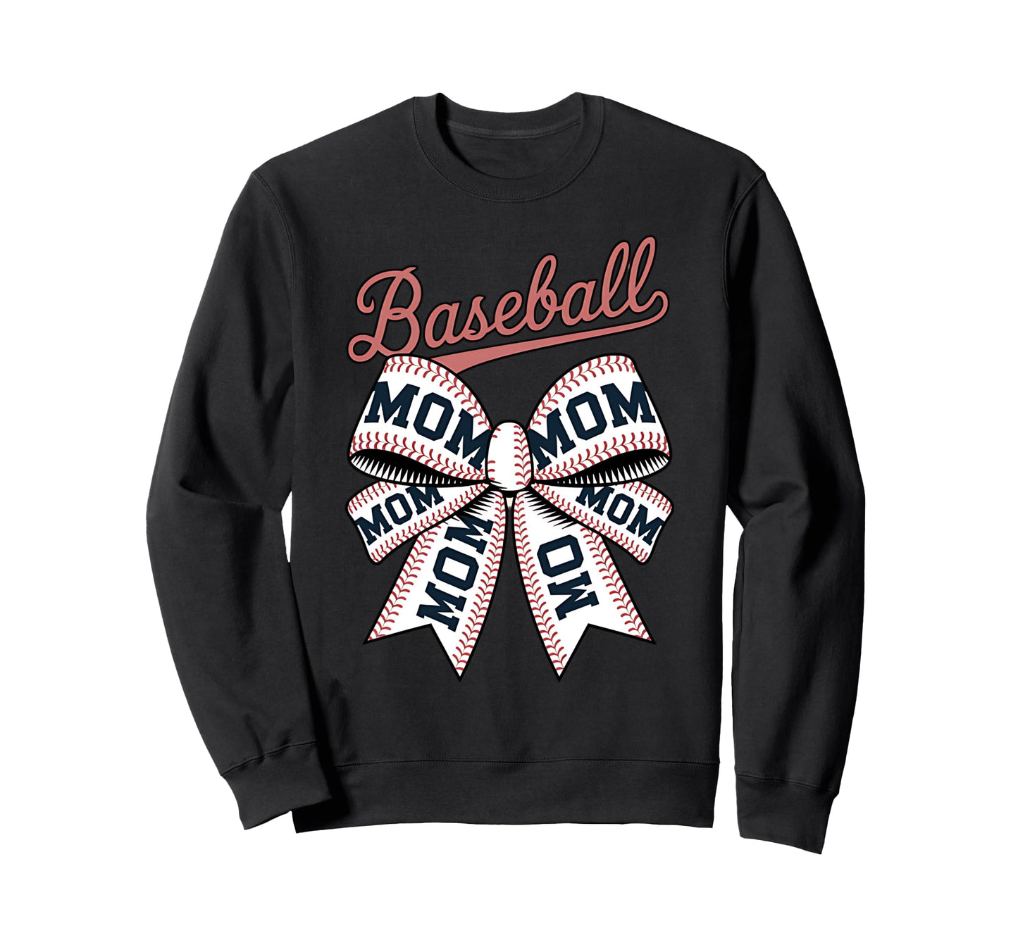 Baseball Mom Coquette Bow Sweatshirt - Streetwear Style Unisex - T-Shirt, Sweatshirt, Hoodie