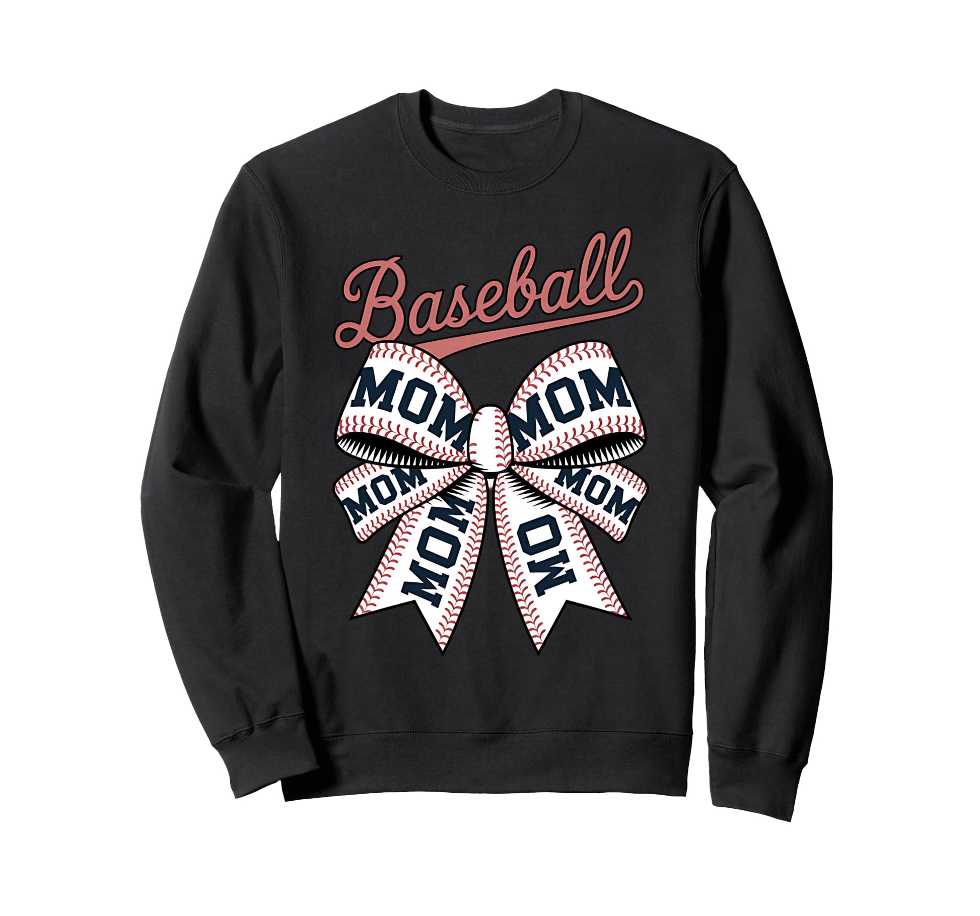 Baseball Mom Coquette Bow Sweatshirt - Streetwear Style Unisex - T-Shirt, Sweatshirt, Hoodie