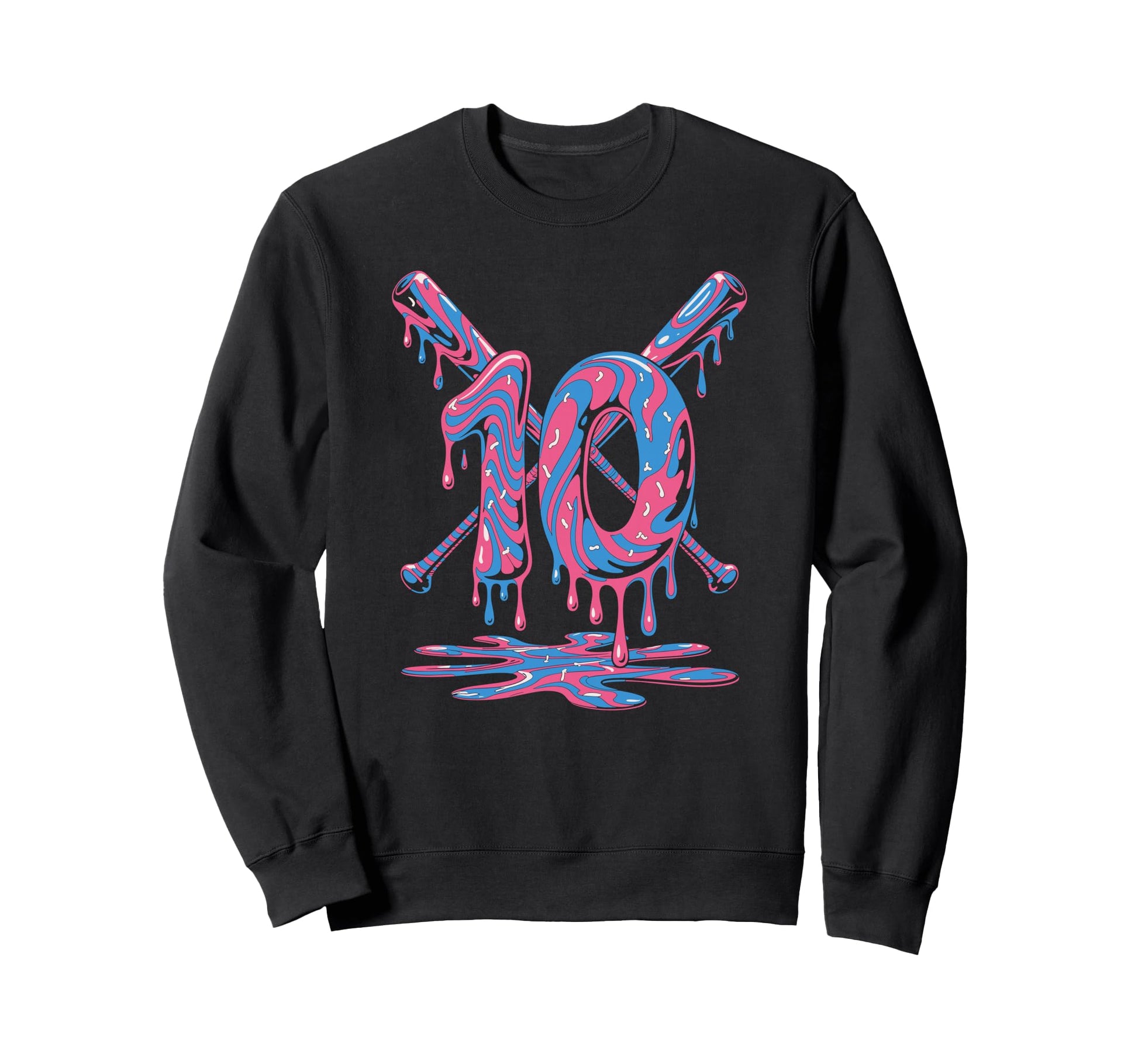 Baseball Party 10 Year Old Birthday Sweatshirt - Unique Graphic for Adults - T-Shirt, Sweatshirt, Hoodie