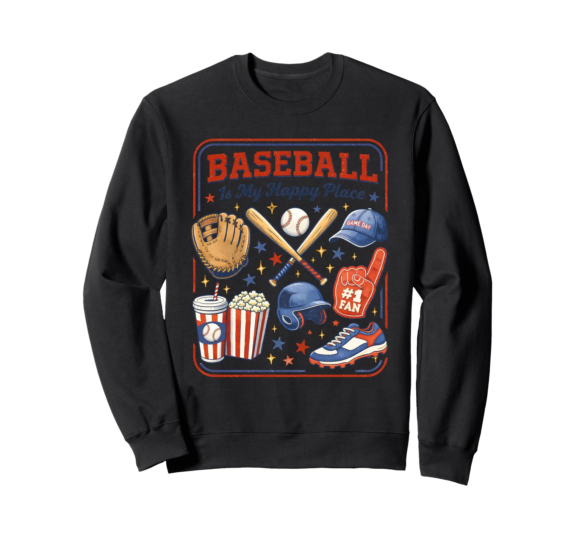 Coquette Baseball Is My Happy Sweatshirt - Aesthetic Graphic Men Women - T-Shirt, Sweatshirt, Hoodie