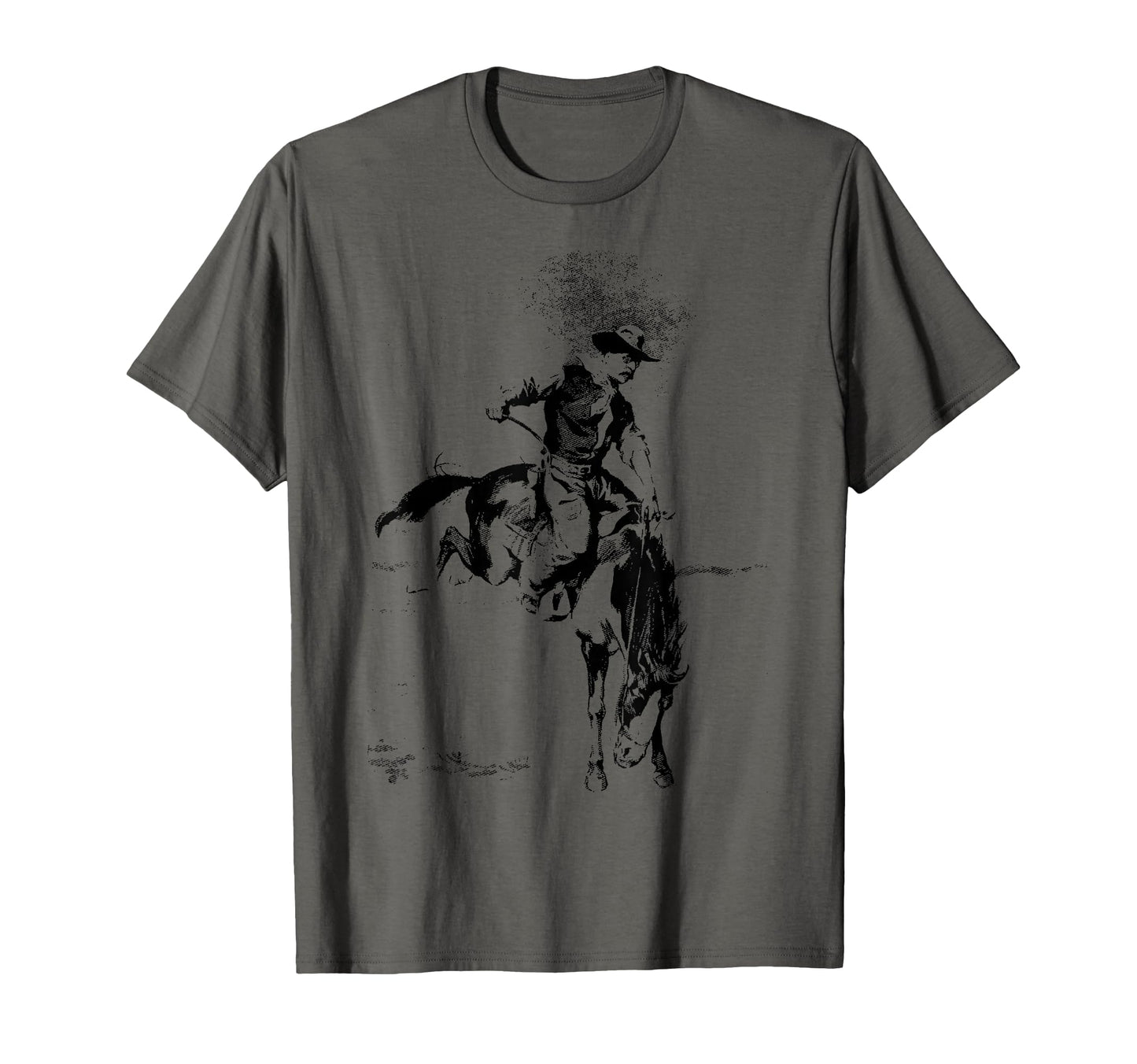 Cowboy Rodeo Horse Cowboy Riding T-Shirt - Minimalist Print for Adults - T-Shirt, Sweatshirt, Hoodie