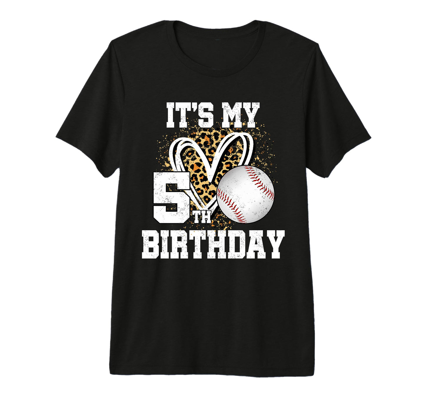 Its My 5Th Birthday Baseball 5 Year Old T-Shirt - Unique Graphic Unisex - T-Shirt, Sweatshirt, Hoodie