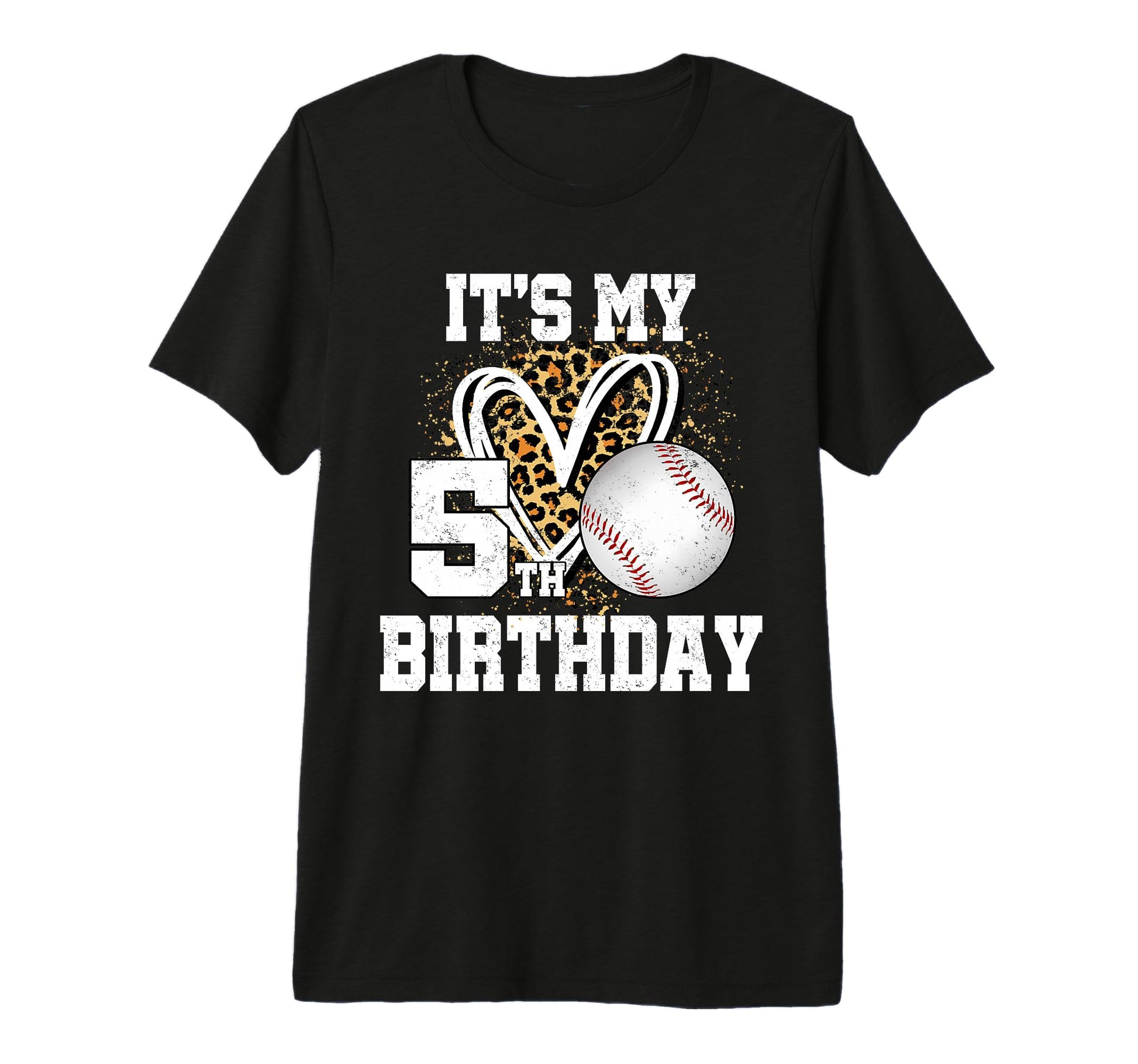 Its My 5Th Birthday Baseball 5 Year Old T-Shirt - Unique Graphic Unisex - T-Shirt, Sweatshirt, Hoodie