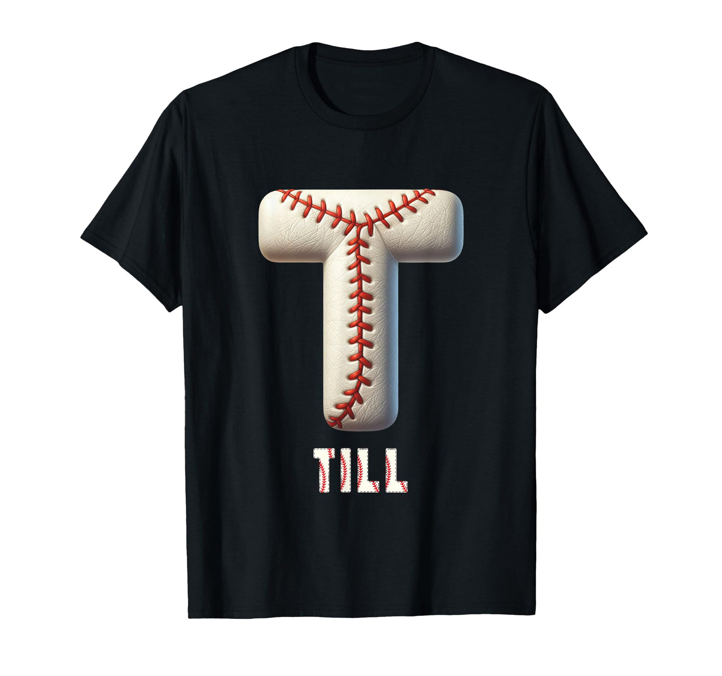 Baseball Home Run Sajoscha Initial T-Shirt - Custom Art Print Men Women - T-Shirt, Sweatshirt, Hoodie