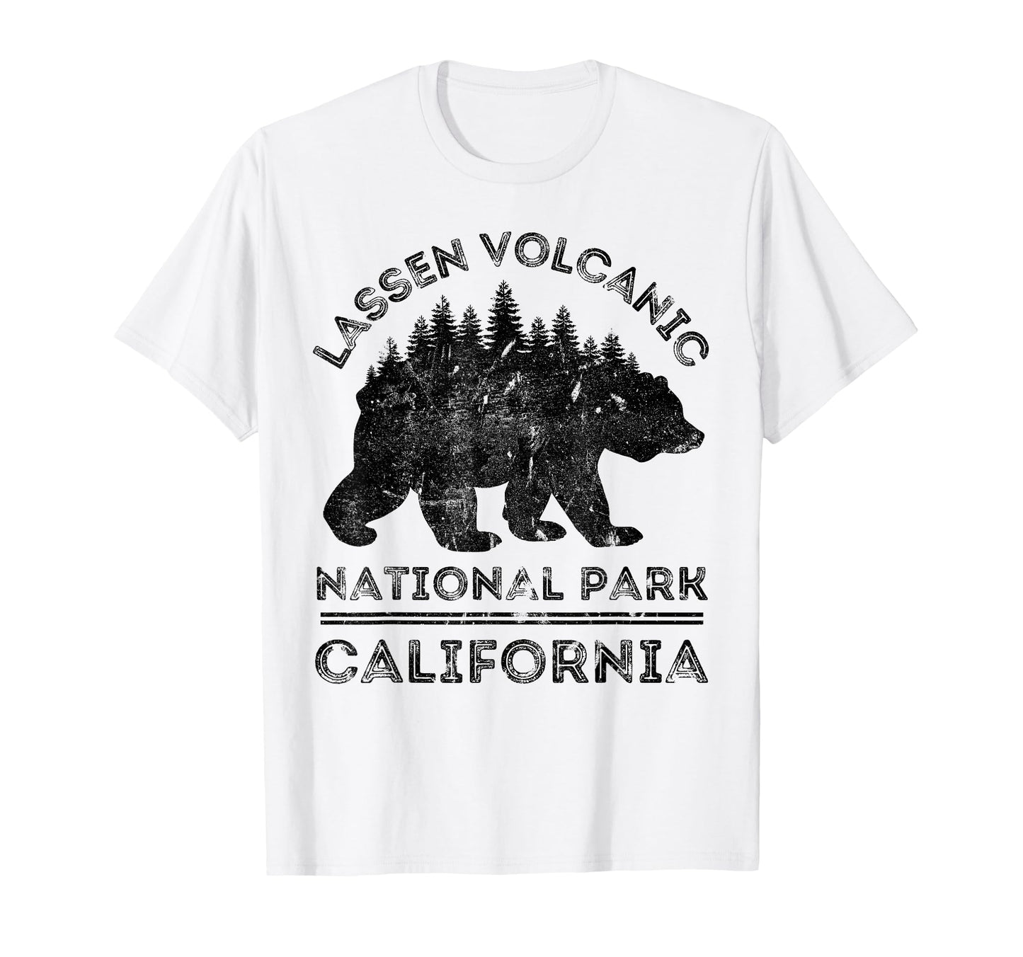 Lassen Volcanic National Park Hoodie - Minimalist Print Men Women - T-Shirt, Sweatshirt, Hoodie