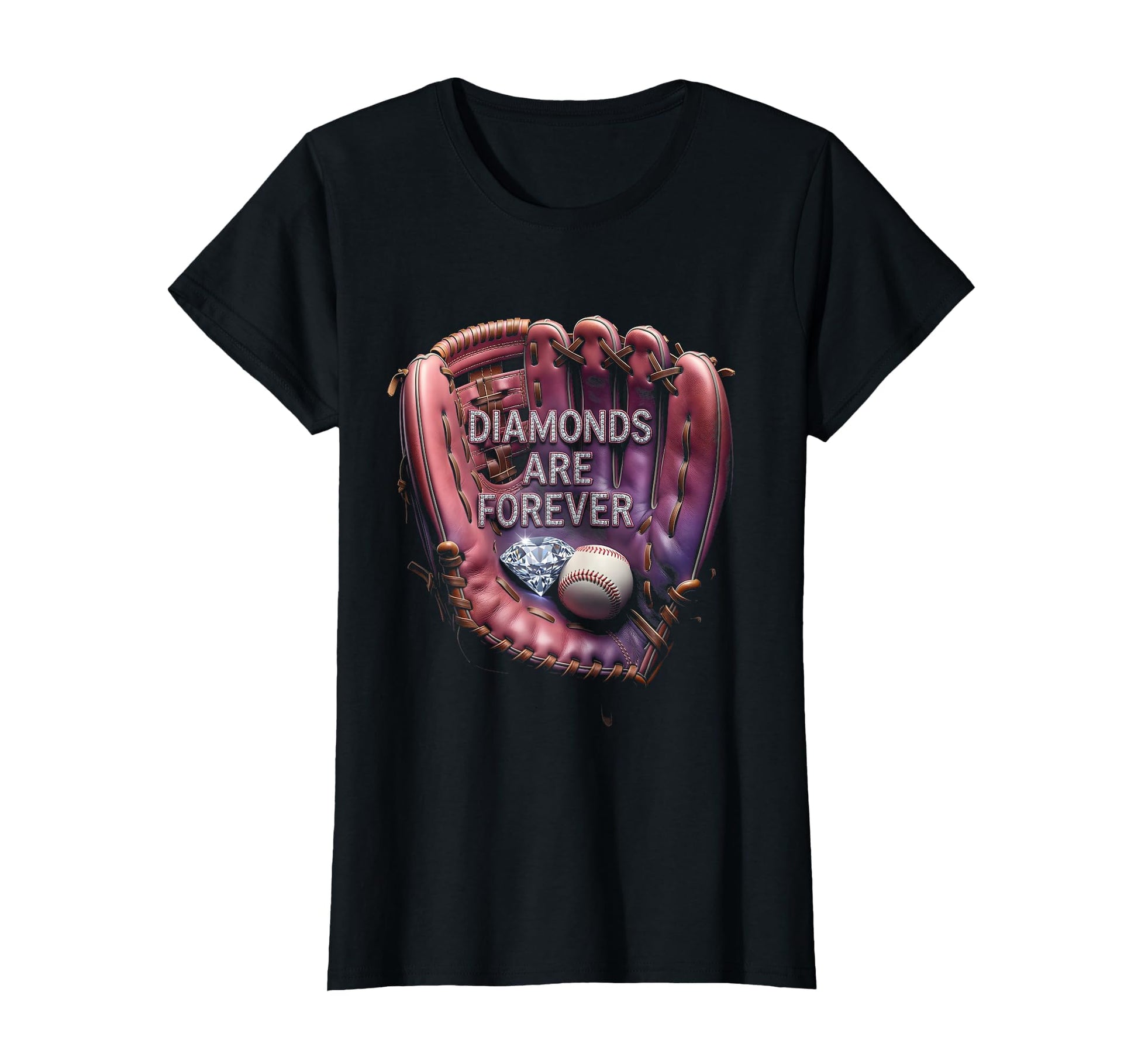 Diamonds Are Forever Baseball Grandma T-Shirt - Unique Graphic for Adults - T-Shirt, Sweatshirt, Hoodie