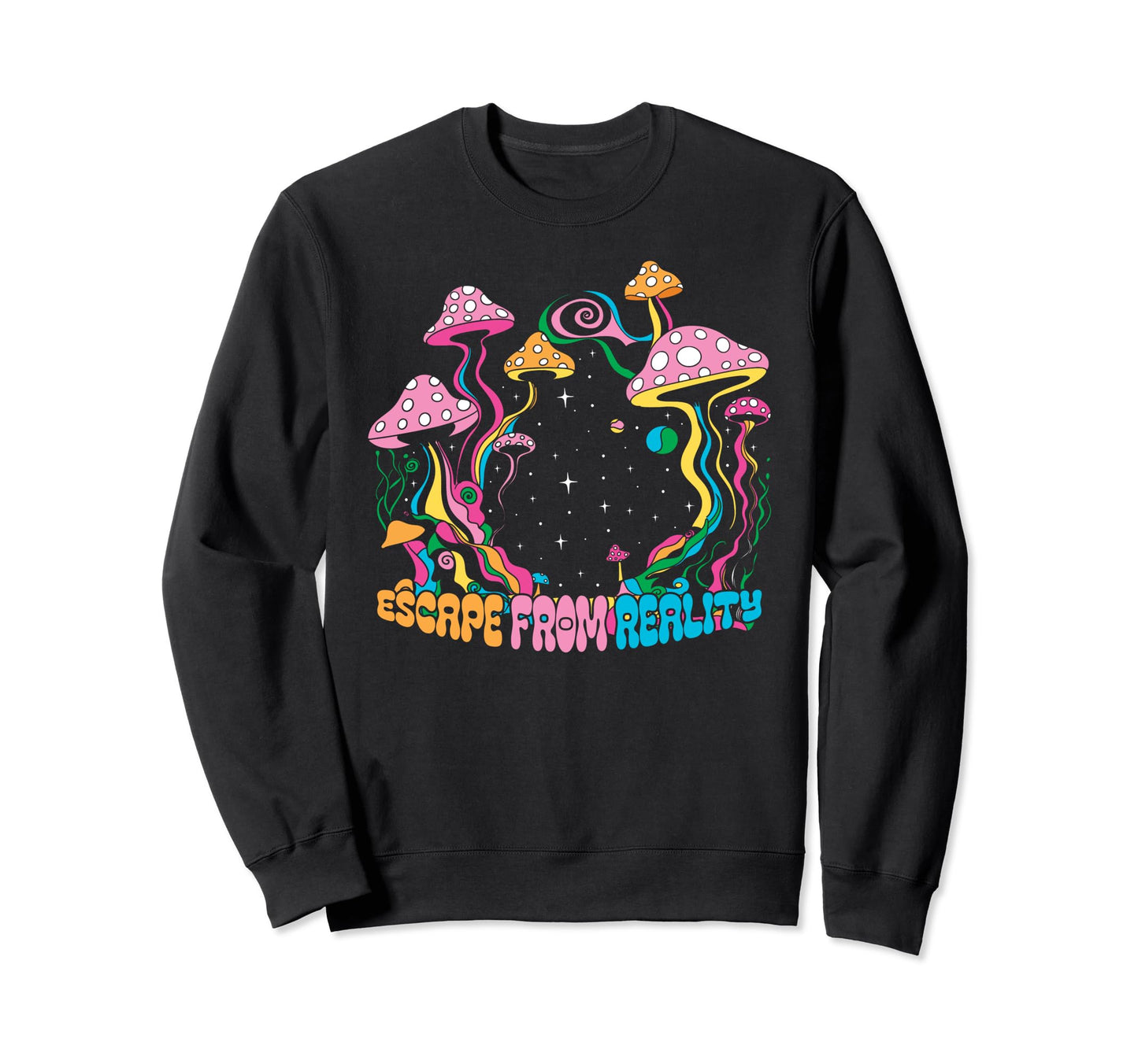 Magic Mushrooms Psychedelic Trip Sweatshirt - Trendy Graphic for Adults - T-Shirt, Sweatshirt, Hoodie
