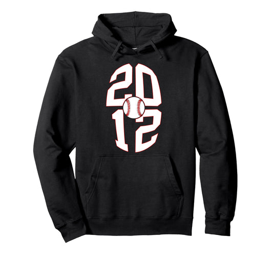 14 Years 2012 Baseball 14Th Birthday Hoodie - Fun Novelty Design Men Women - T-Shirt, Sweatshirt, Hoodie