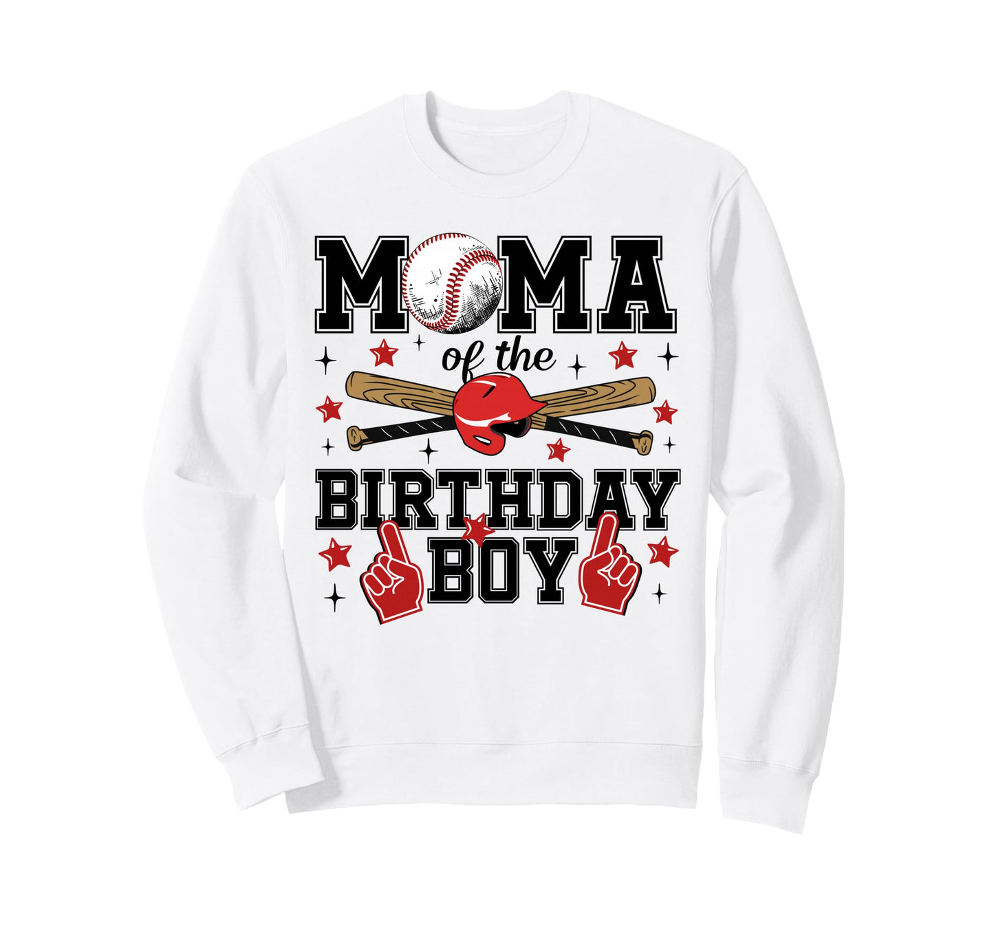 Mama Birthday Baseball Sport Sweatshirt - Fun Novelty Design Men Women - T-Shirt, Sweatshirt, Hoodie