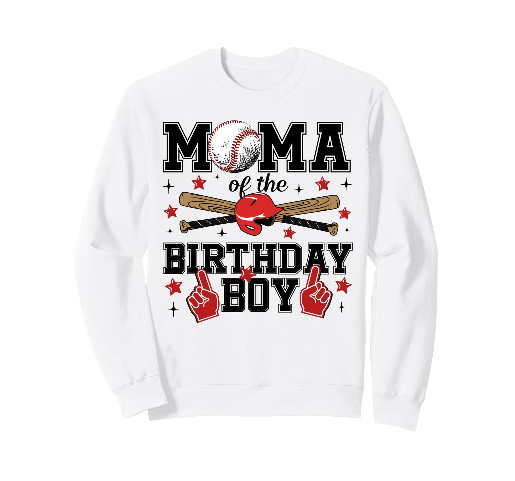 Mama Birthday Baseball Sport Sweatshirt - Fun Novelty Design Men Women - T-Shirt, Sweatshirt, Hoodie
