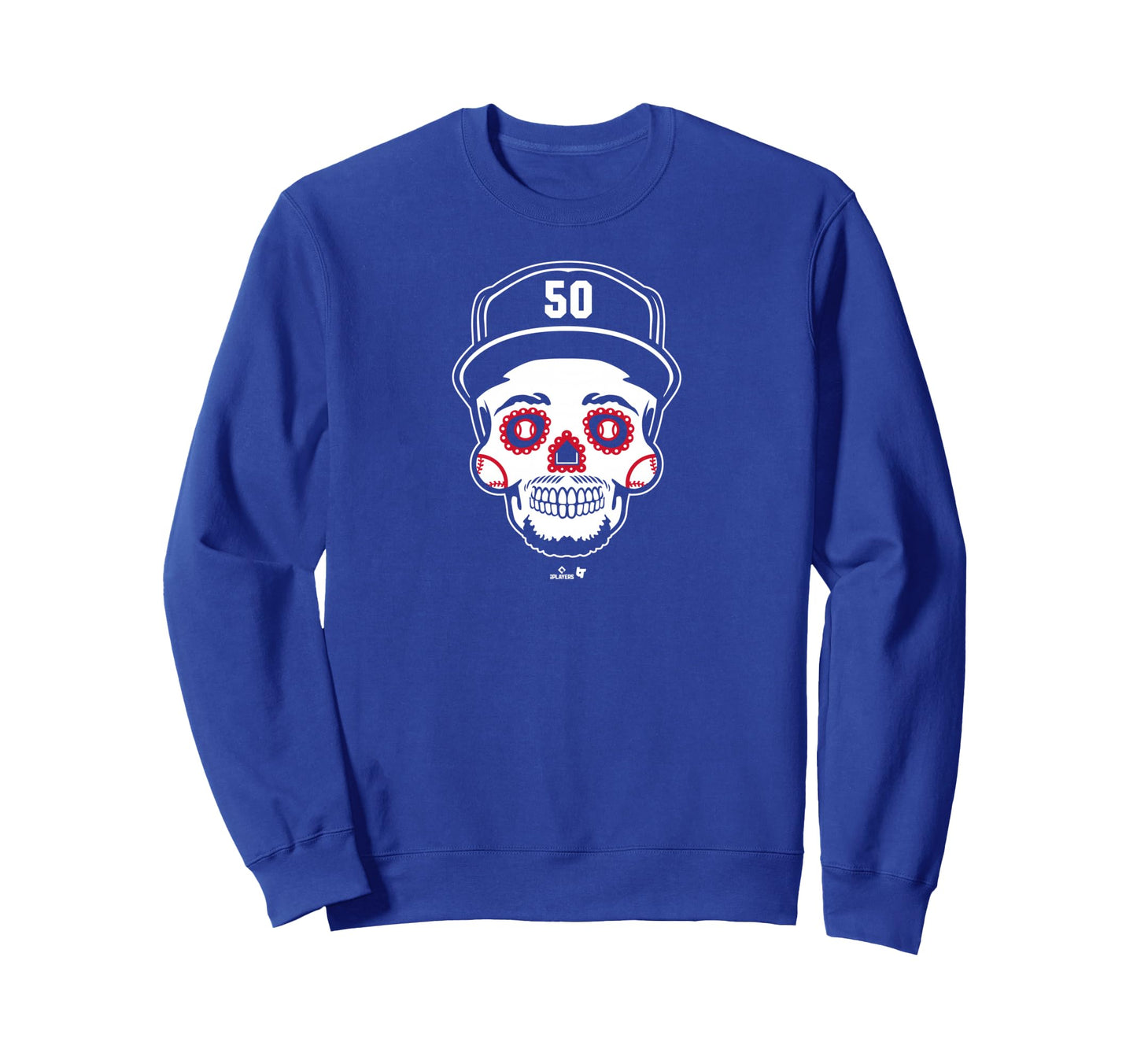 Mookie Betts Sugar Skull Los Sweatshirt - Minimalist Print Men Women - T-Shirt, Sweatshirt, Hoodie