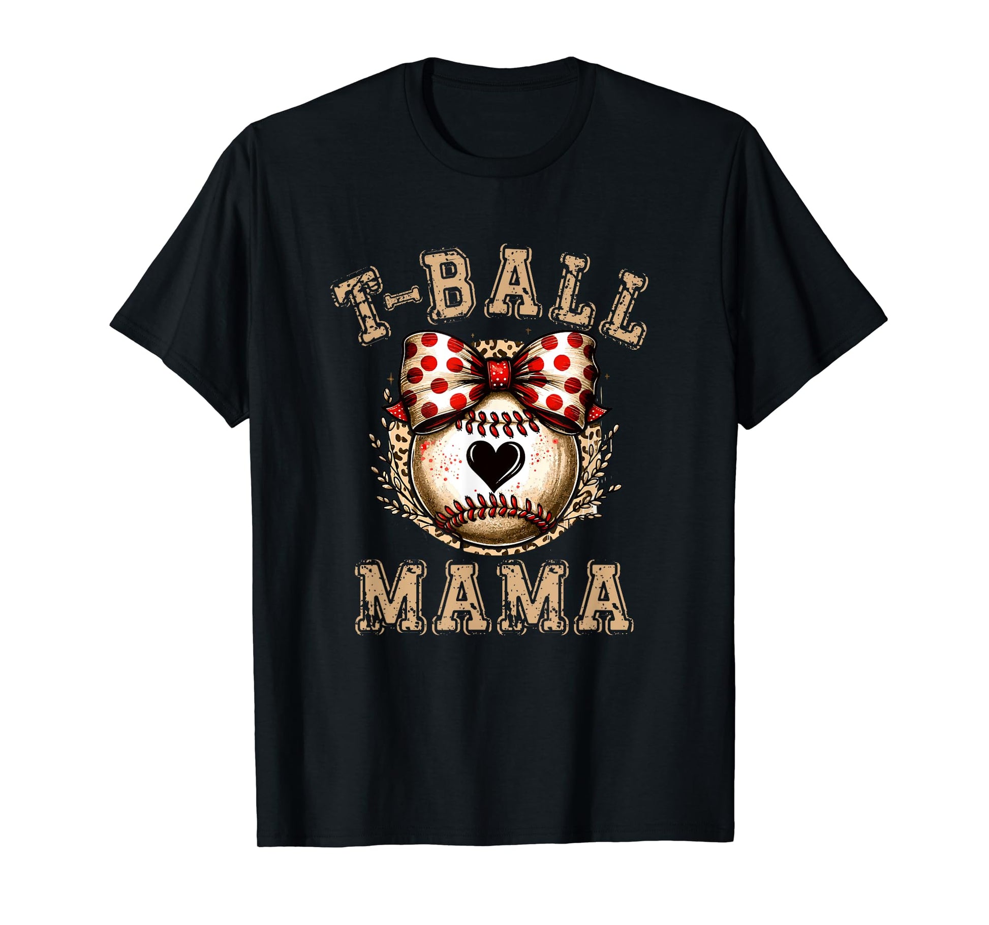 T Ball Mama Ball Bow Baseball Teen T-Shirt - Streetwear Style Unisex - T-Shirt, Sweatshirt, Hoodie