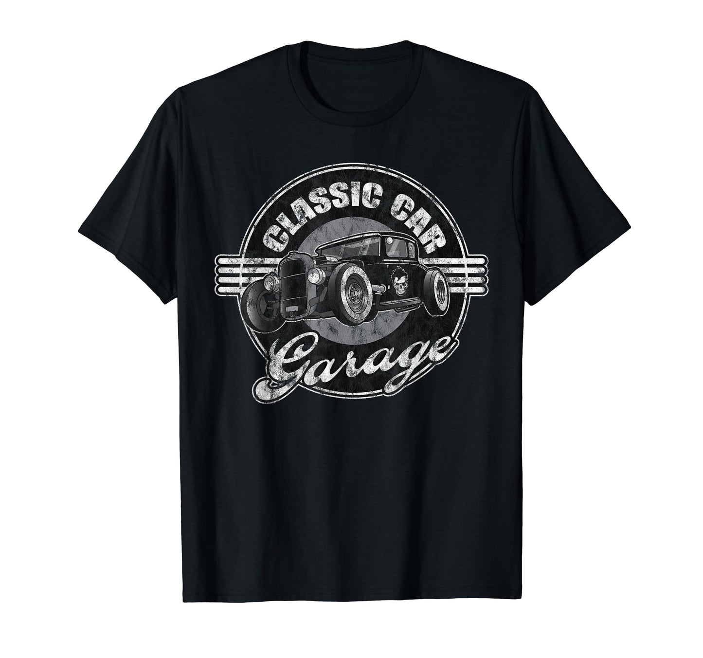 Car Hot Rod Rockabilly Garage T-Shirt - Graphic Print Unisex - T-Shirt, Sweatshirt, Hoodie