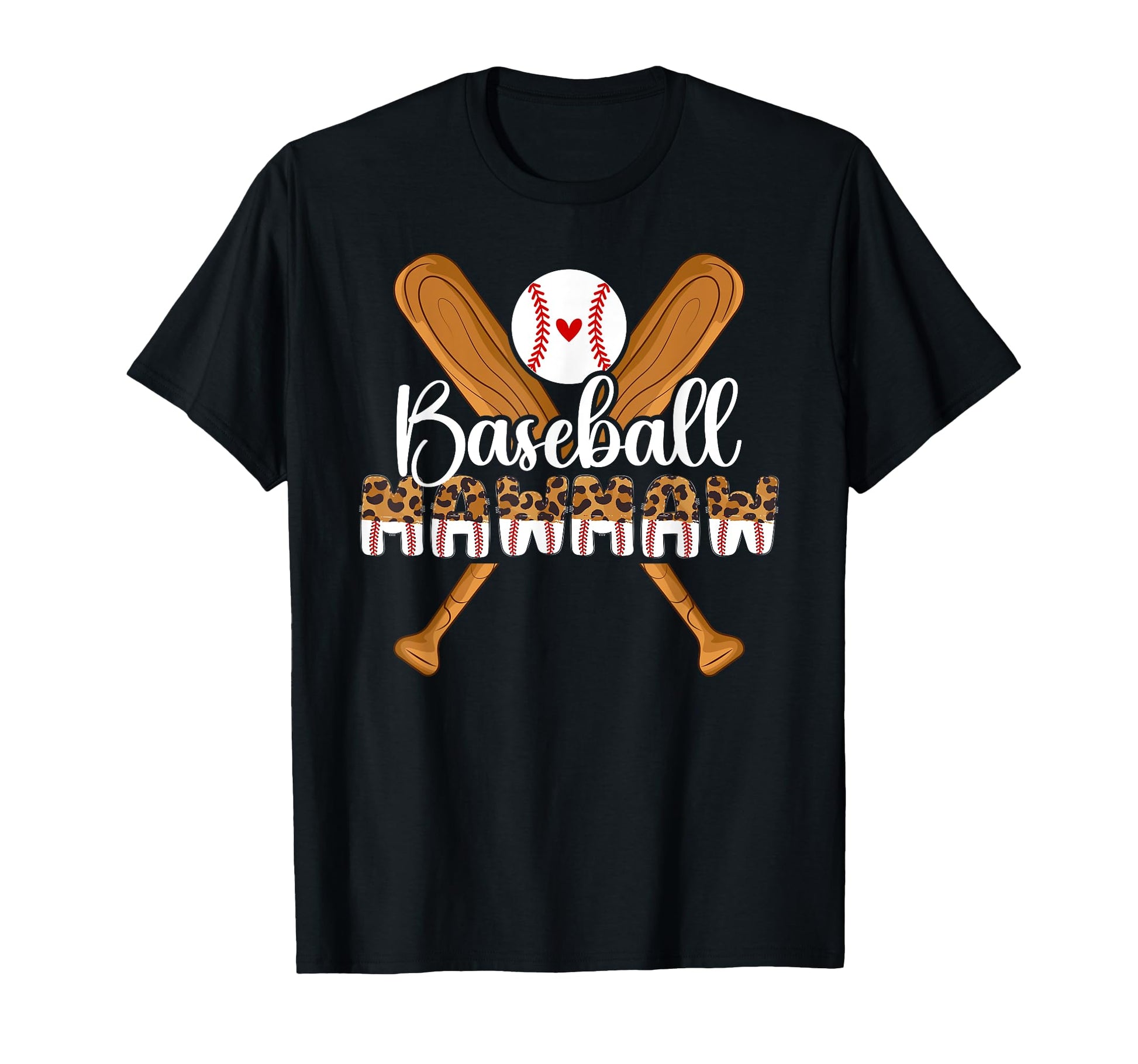 Baseball Mawmaw Leopard Mawmaw T-Shirt - Streetwear Style for Adults - T-Shirt, Sweatshirt, Hoodie