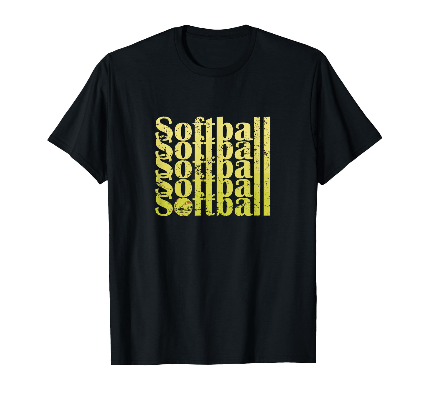 Softball Sports Typography Softball Hoodie - Novelty Apparel Men Women - T-Shirt, Sweatshirt, Hoodie
