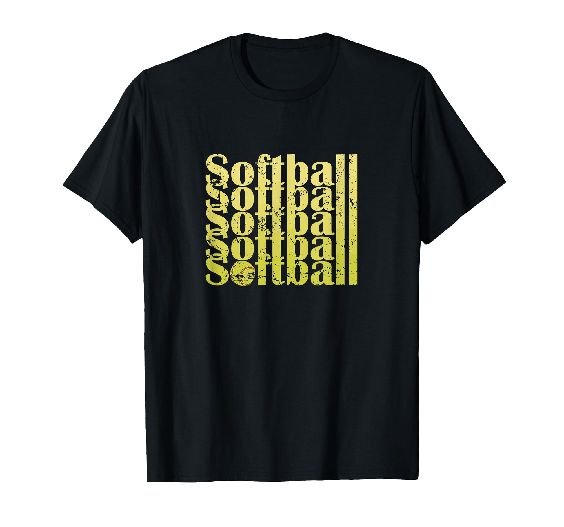 Softball Sports Typography Softball Hoodie - Novelty Apparel Men Women - T-Shirt, Sweatshirt, Hoodie