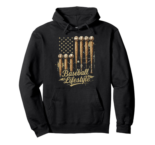 Baseball Drip Dripping Ice Cream Baseball Hoodie - Graphic Print Unisex - T-Shirt, Sweatshirt, Hoodie