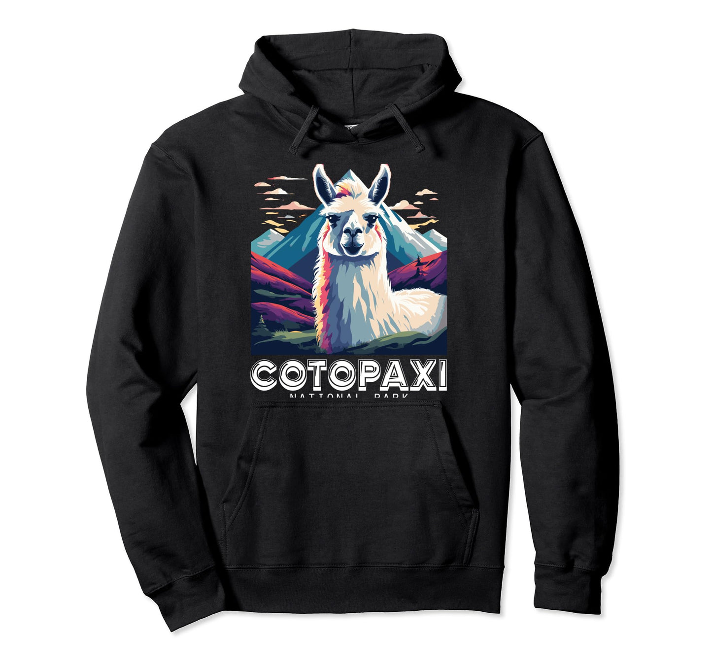 Cotopaxi National Park Ecuador Hoodie - Custom Art Print Men Women - T-Shirt, Sweatshirt, Hoodie