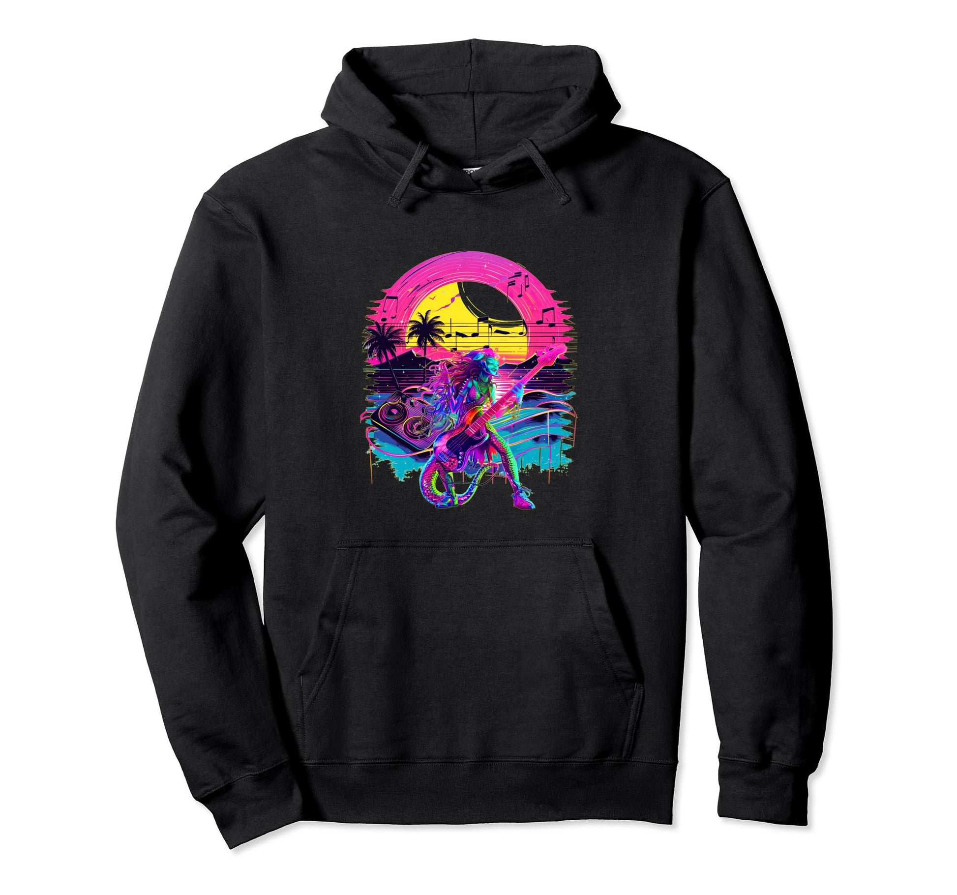 80S 90S Streetwear Rocker Outer Space Hoodie - Graphic Print for Adults - T-Shirt, Sweatshirt, Hoodie