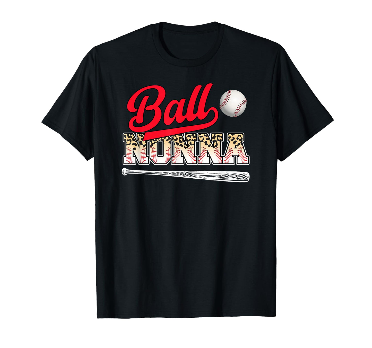 Ball Nonna Leopard Baseball Nonna T-Shirt - Aesthetic Graphic for Adults - T-Shirt, Sweatshirt, Hoodie