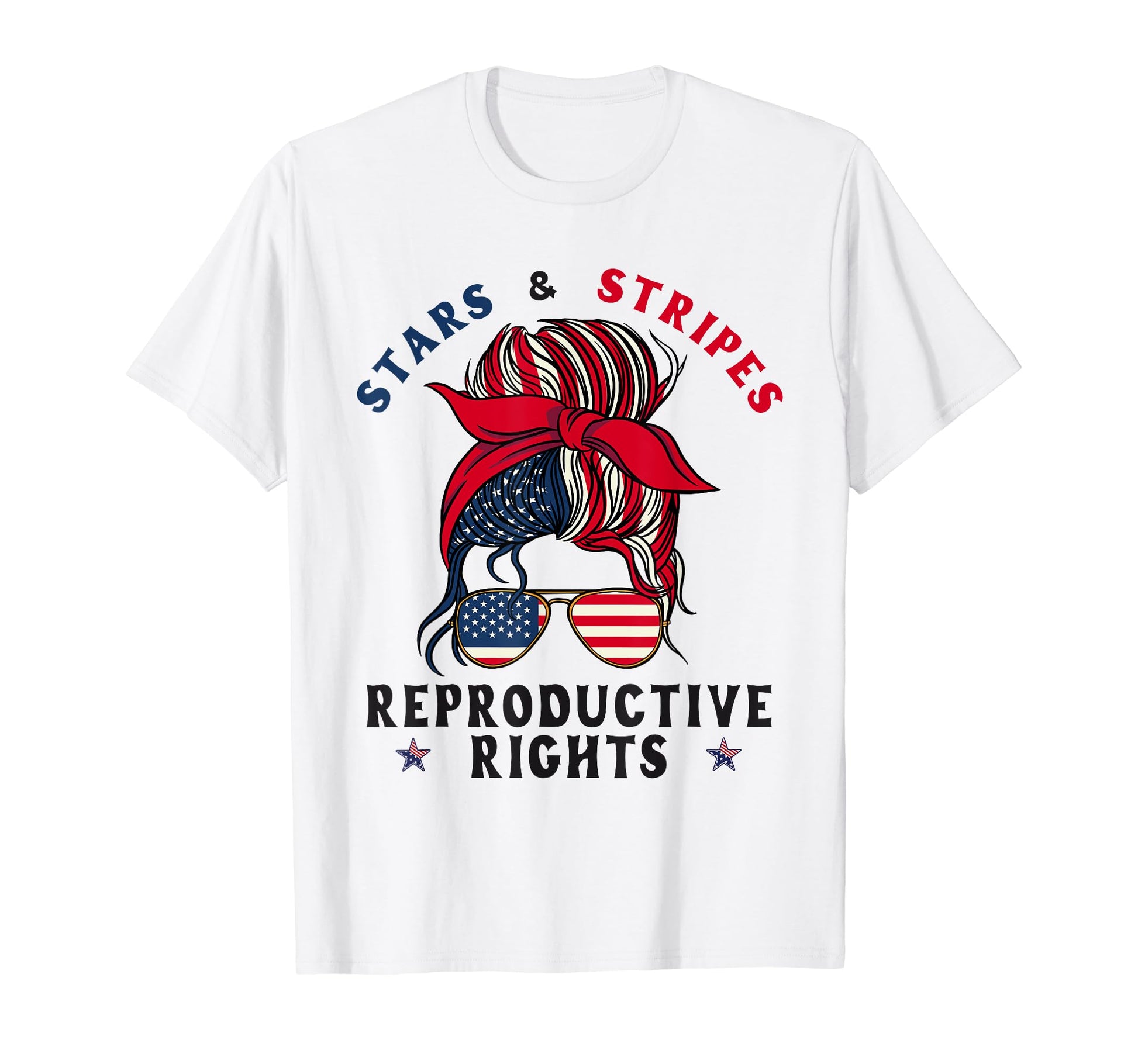 Patriotic 4Th July Stars Stripes T-Shirt - Custom Art Print for Adults - T-Shirt, Sweatshirt, Hoodie