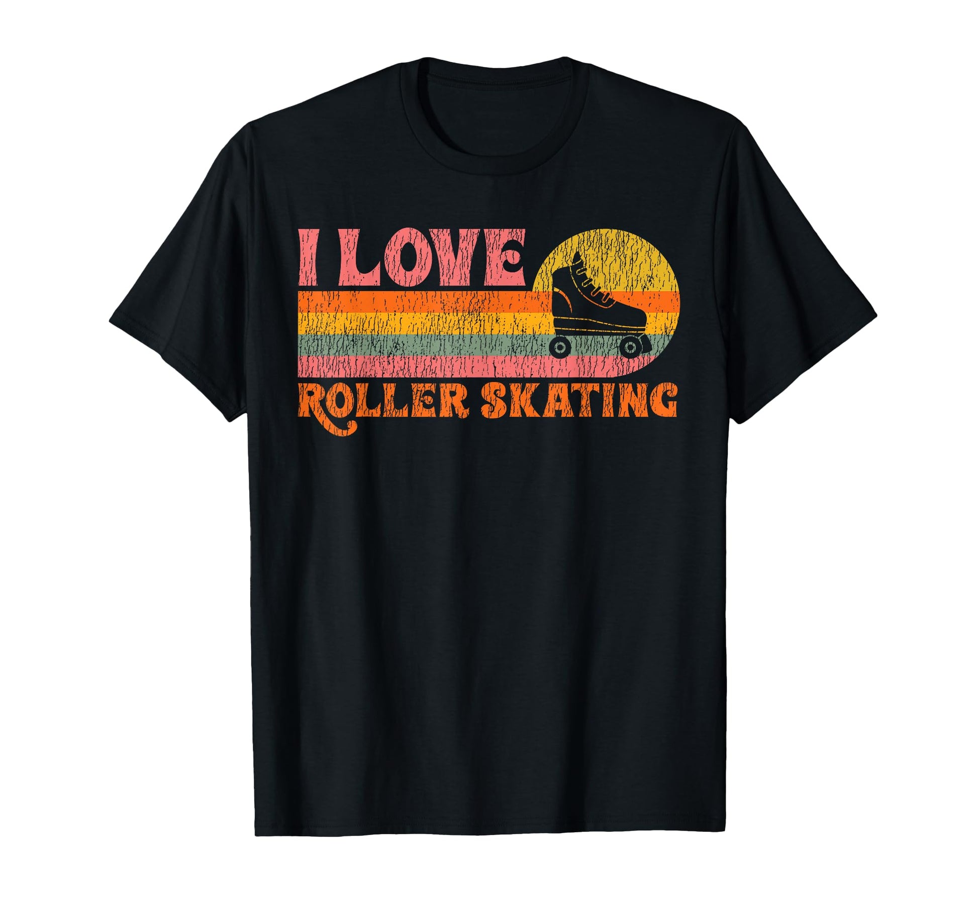 Roller Skating Skate 1970S I Love Roller T-Shirt - Graphic Print Unisex - T-Shirt, Sweatshirt, Hoodie