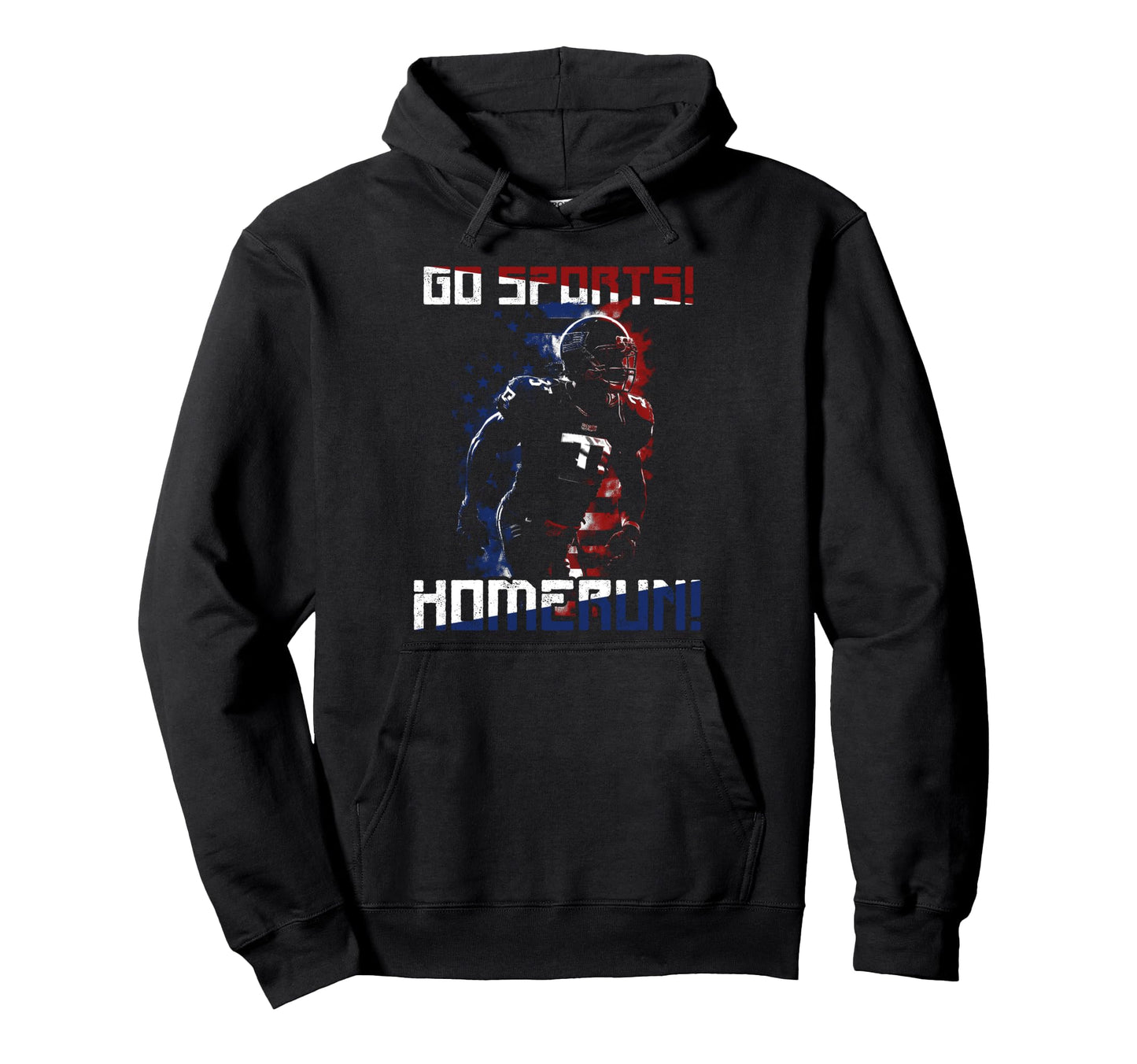 Homerun Football Player Hoodie - Aesthetic Graphic Men Women - T-Shirt, Sweatshirt, Hoodie
