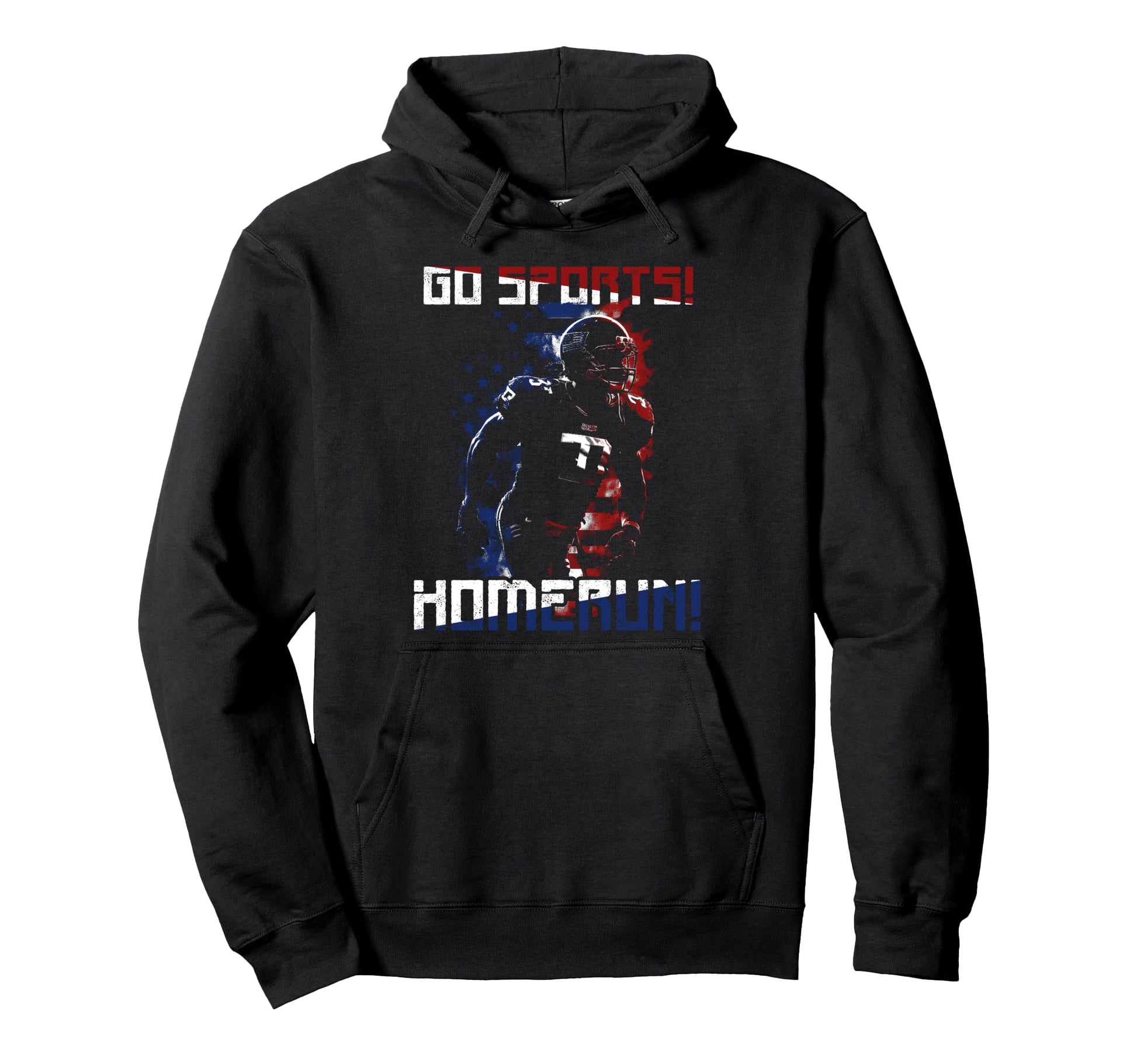 Homerun Football Player Hoodie - Aesthetic Graphic Men Women - T-Shirt, Sweatshirt, Hoodie