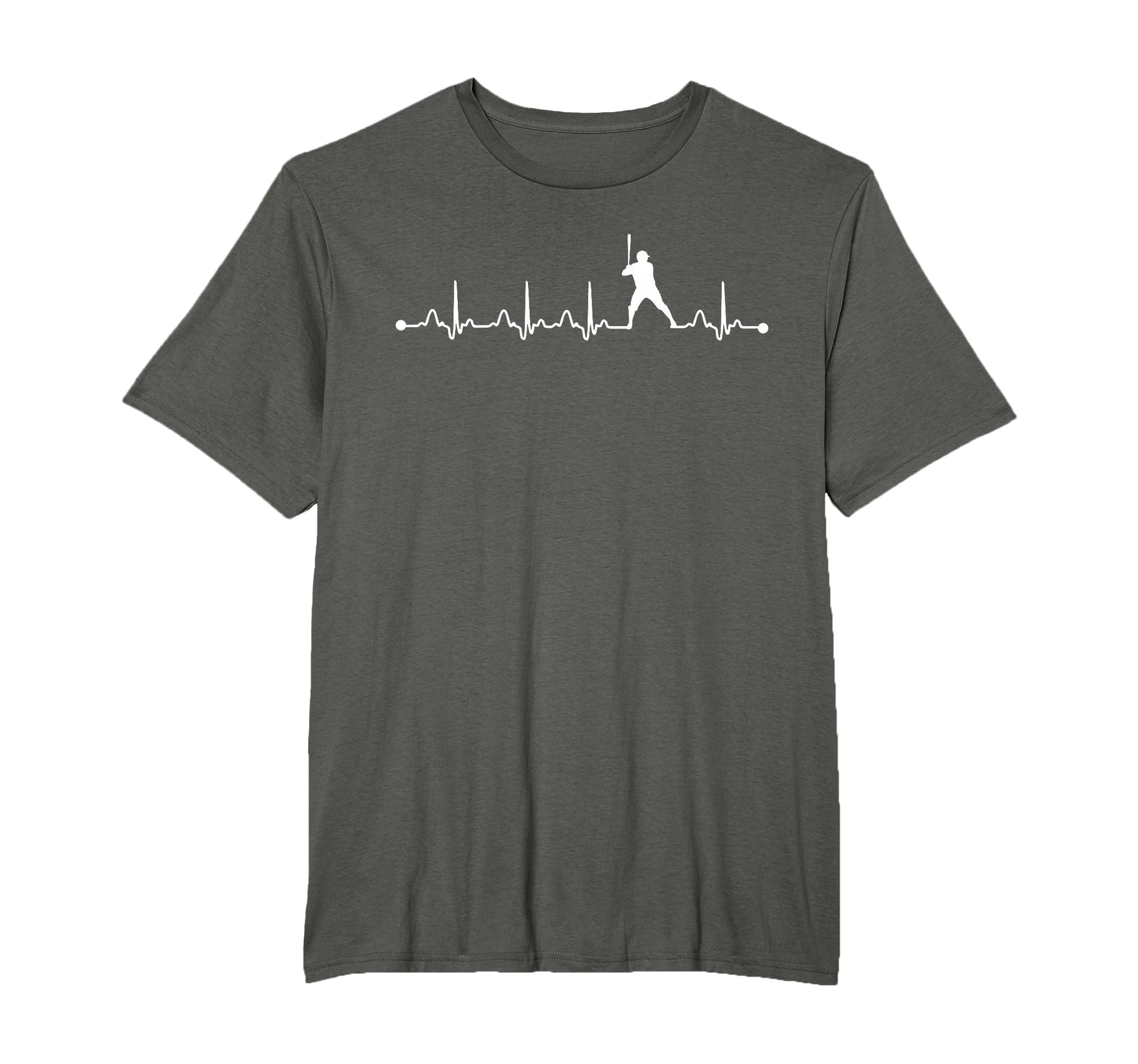 Baseball Heartbeat Heartbeat Love Gift T-Shirt - Custom Art Print Unisex - T-Shirt, Sweatshirt, Hoodie