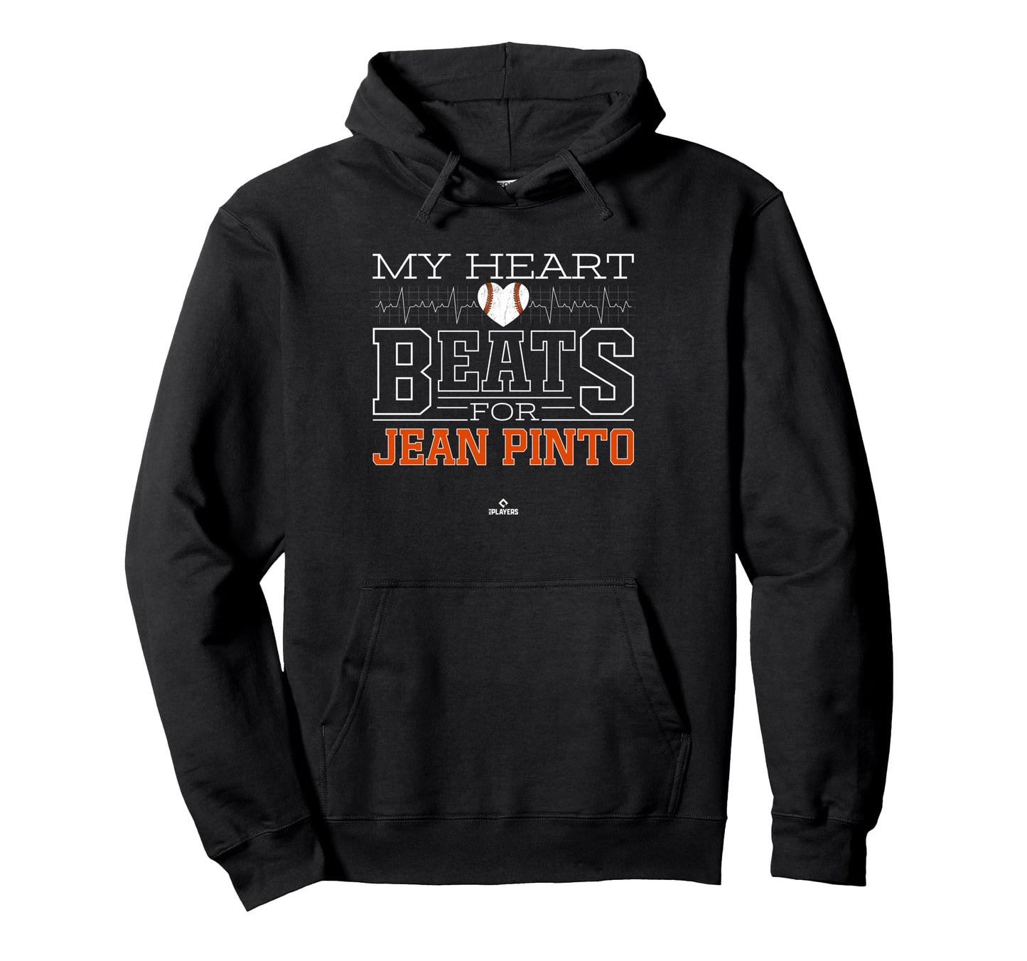My Heart Beats Jean Pinto Prospect Baseball Hoodie - Unique Graphic Unisex - T-Shirt, Sweatshirt, Hoodie