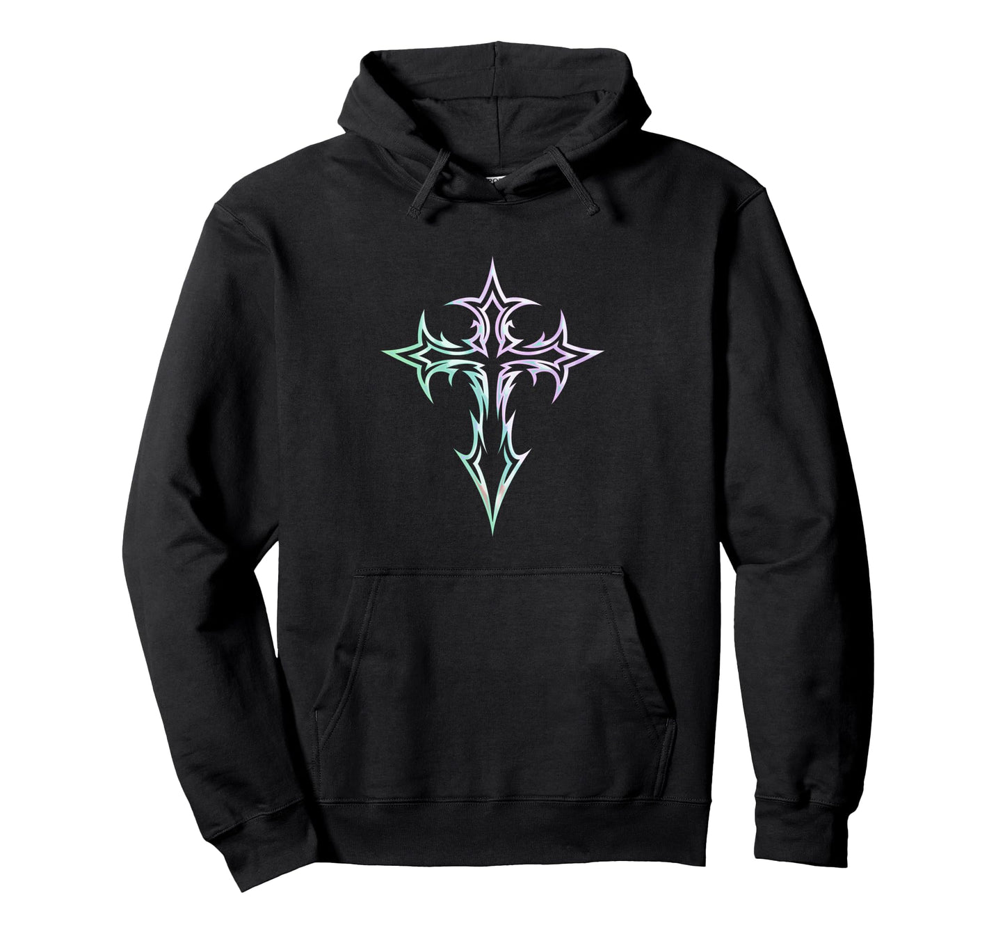 Gothic Cross Y2K Alt Aesthetic Hoodie - Unique Graphic for Adults - T-Shirt, Sweatshirt, Hoodie