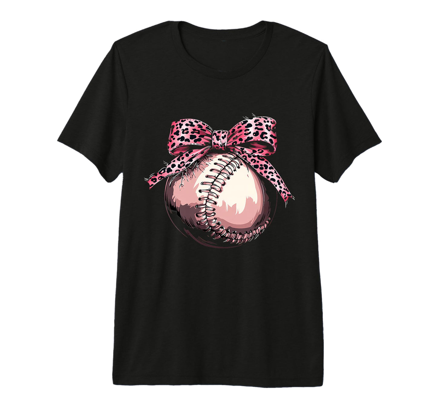 Baseball Coquette Bow Baseball Player Tri T-Shirt - Graphic Print Unisex - T-Shirt, Sweatshirt, Hoodie
