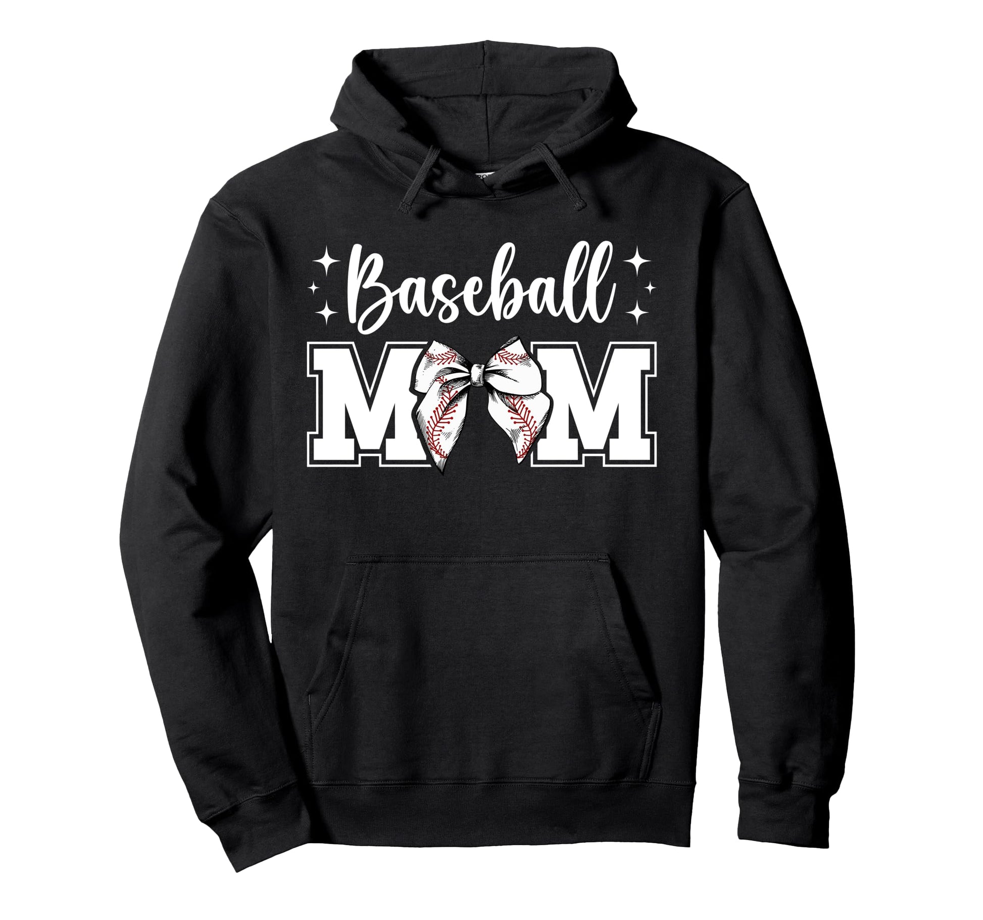 Baseball Mom Baseball Player Mom Coquette Hoodie - Graphic Print Unisex - T-Shirt, Sweatshirt, Hoodie
