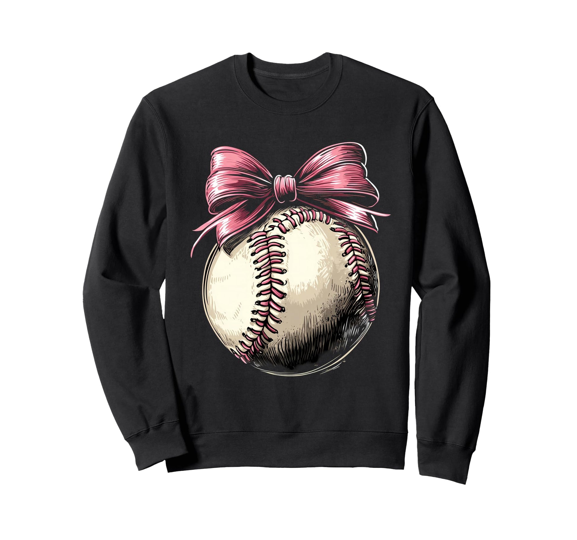 Baseball Coquette Bow Baseball Game Sweatshirt - Graphic Print Men Women - T-Shirt, Sweatshirt, Hoodie