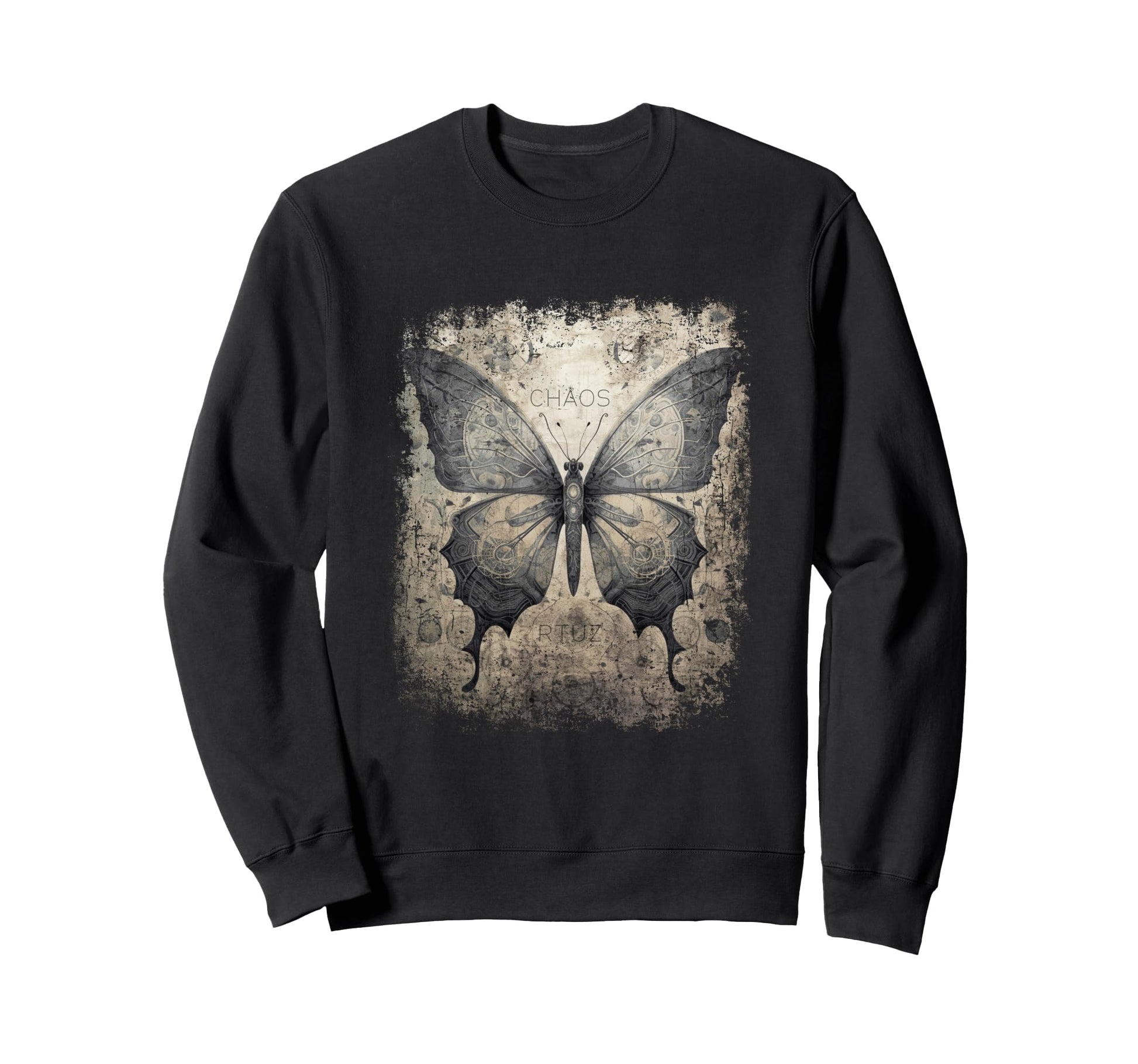 Y2K Streetwear Butterfly Sweatshirt - Novelty Apparel Unisex - T-Shirt, Sweatshirt, Hoodie
