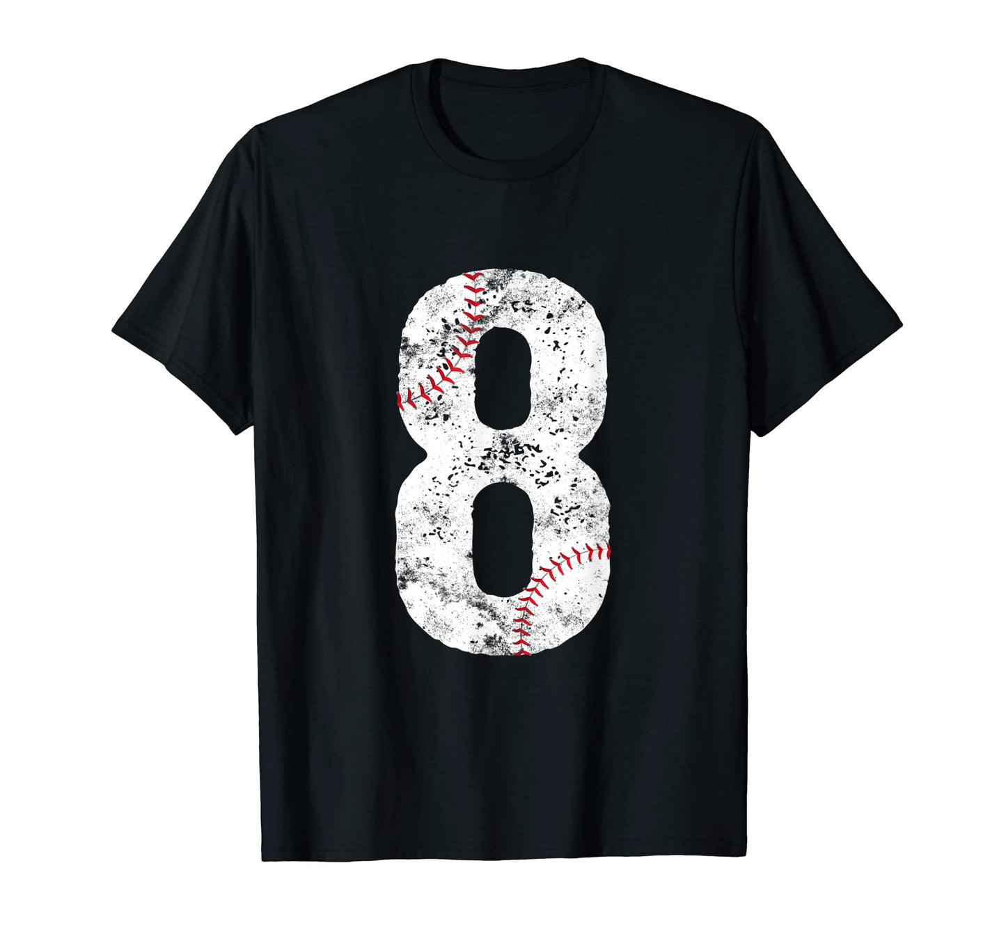 8 Year Old Baseball Number 8Th T-Shirt - Novelty Apparel for Adults - T-Shirt, Sweatshirt, Hoodie