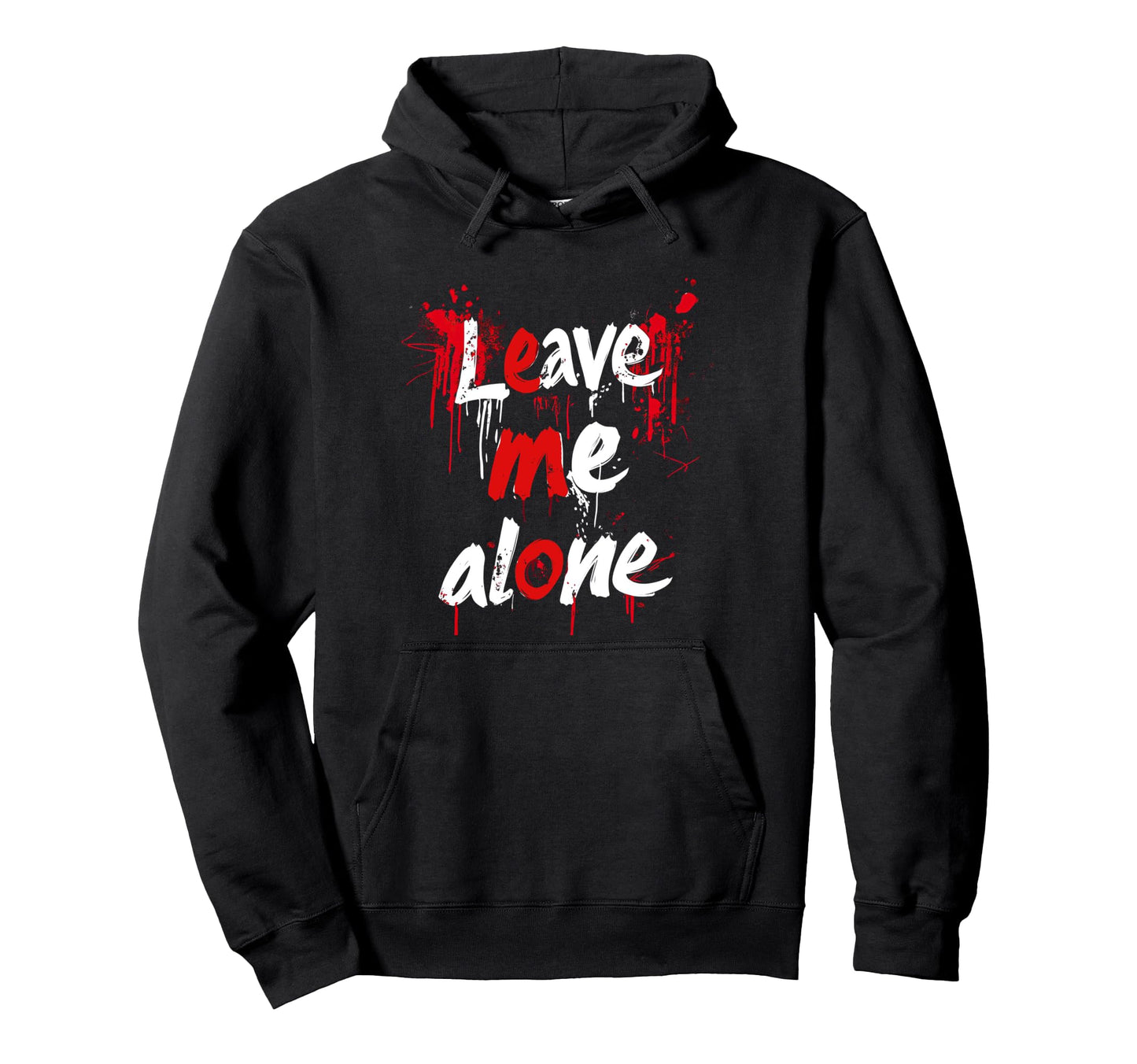 Leave Me Alone Y2K Emo Aesthetic Hoodie - Fun Novelty Design Men Women - T-Shirt, Sweatshirt, Hoodie