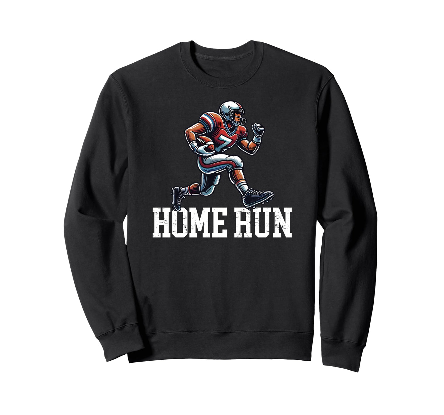 Home Run Funny Baseball Football Mash Up Sweatshirt - Unique Graphic Unisex - T-Shirt, Sweatshirt, Hoodie