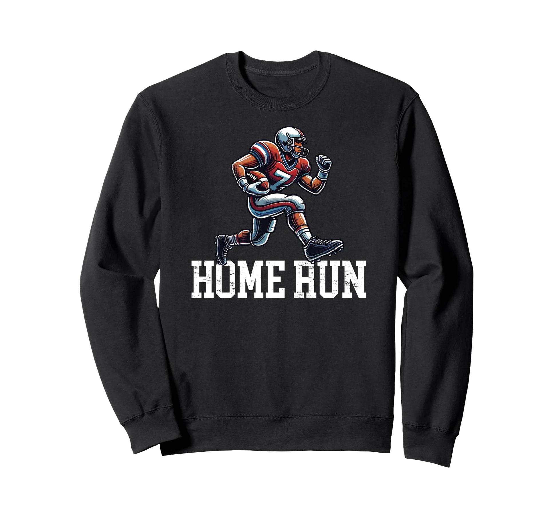 Home Run Funny Baseball Football Mash Up Sweatshirt - Unique Graphic Unisex - T-Shirt, Sweatshirt, Hoodie