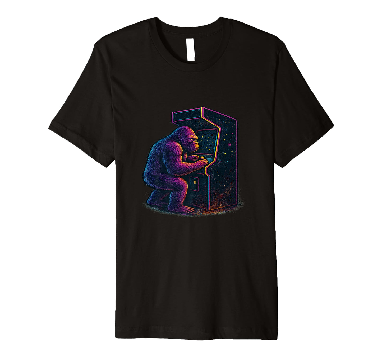 Gaming Gorilla Playing Arcade Game T-Shirt - Novelty Apparel Unisex - T-Shirt, Sweatshirt, Hoodie