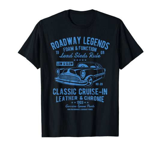 Automotive Nostalgia Car Cruise T-Shirt - Minimalist Print Men Women - T-Shirt, Sweatshirt, Hoodie