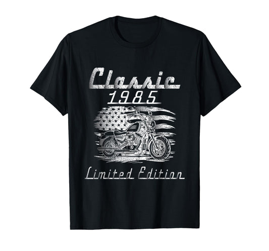 1985 Motorcycle 40Th Birthday T-Shirt - Fun Novelty Design Unisex - T-Shirt, Sweatshirt, Hoodie