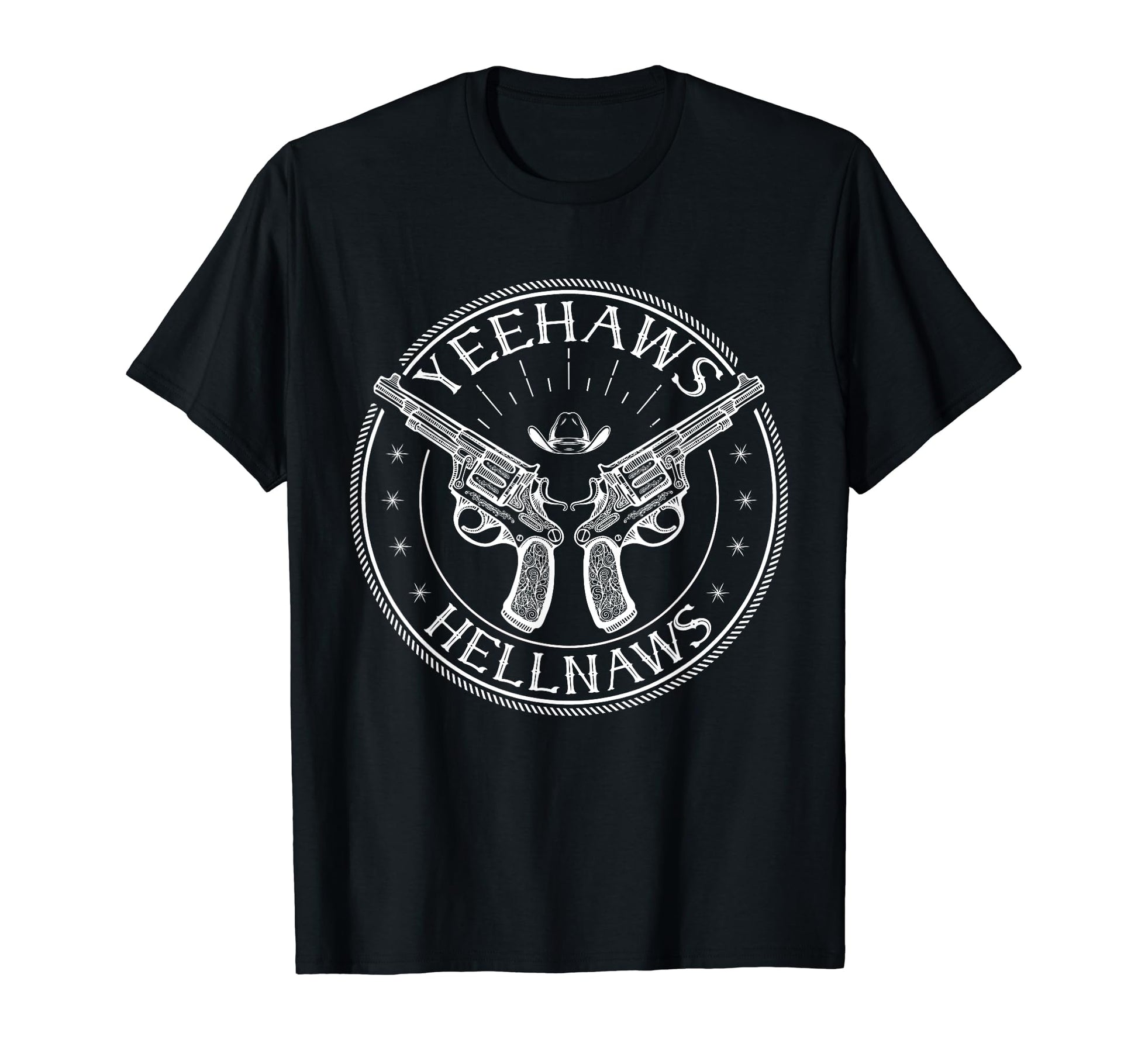Yeehaws And Hellnaws Western Country T-Shirt - Minimalist Print for Adults - T-Shirt, Sweatshirt, Hoodie