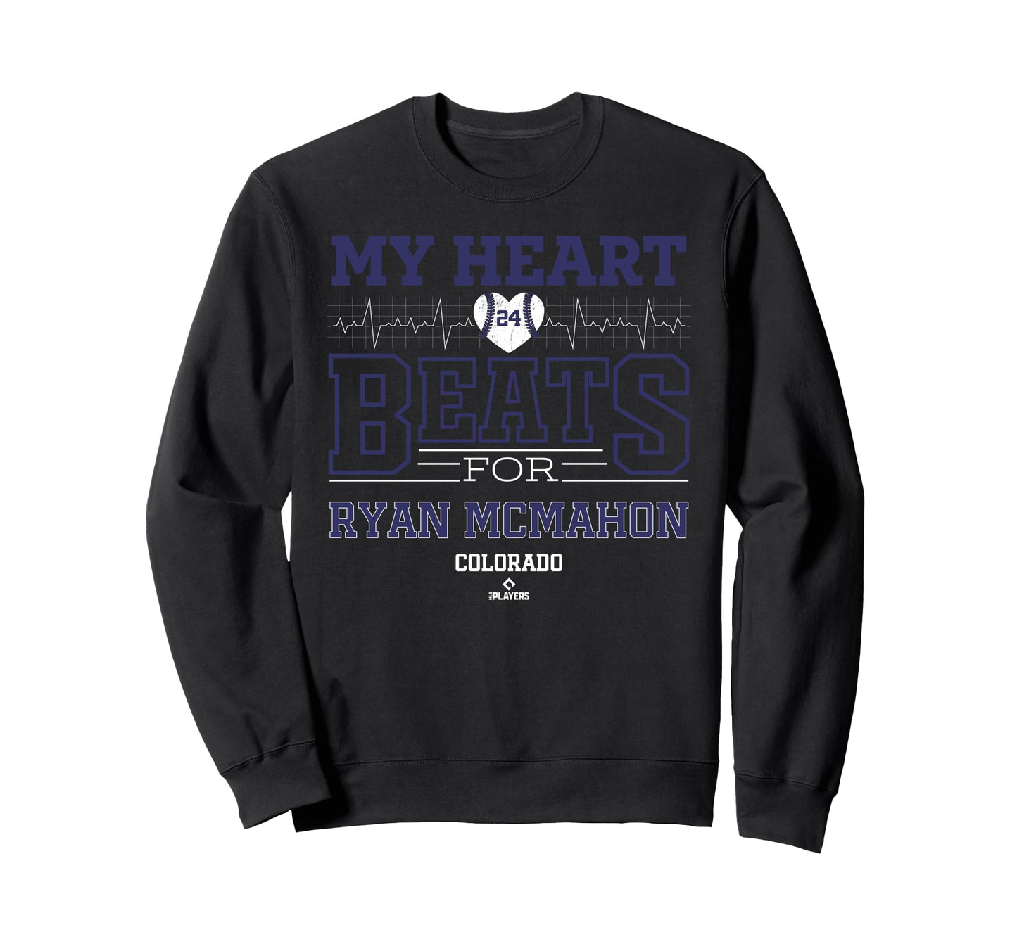My Heart Beats Ryan Mcmahon Sweatshirt - Casual Everyday Wear Unisex - T-Shirt, Sweatshirt, Hoodie