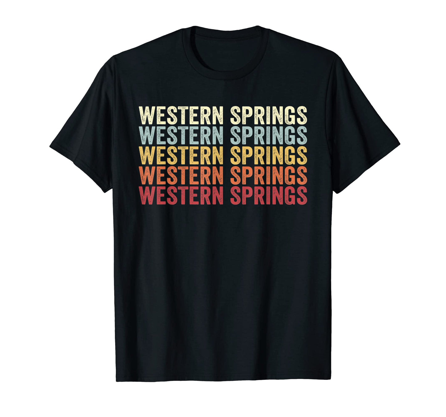 Western Springs Illinois Western T-Shirt - Trendy Graphic for Adults - T-Shirt, Sweatshirt, Hoodie