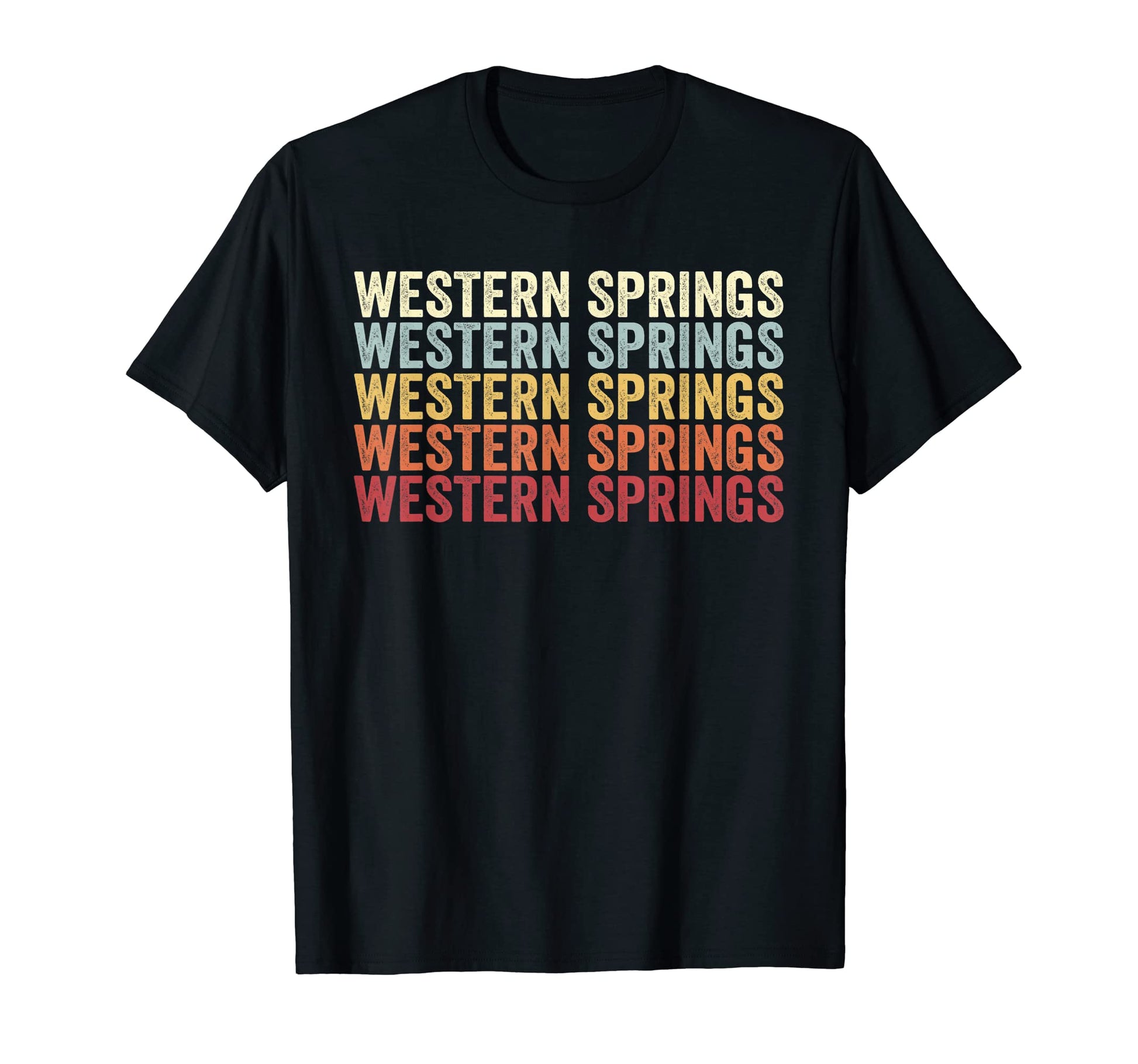 Western Springs Illinois Western T-Shirt - Trendy Graphic for Adults - T-Shirt, Sweatshirt, Hoodie
