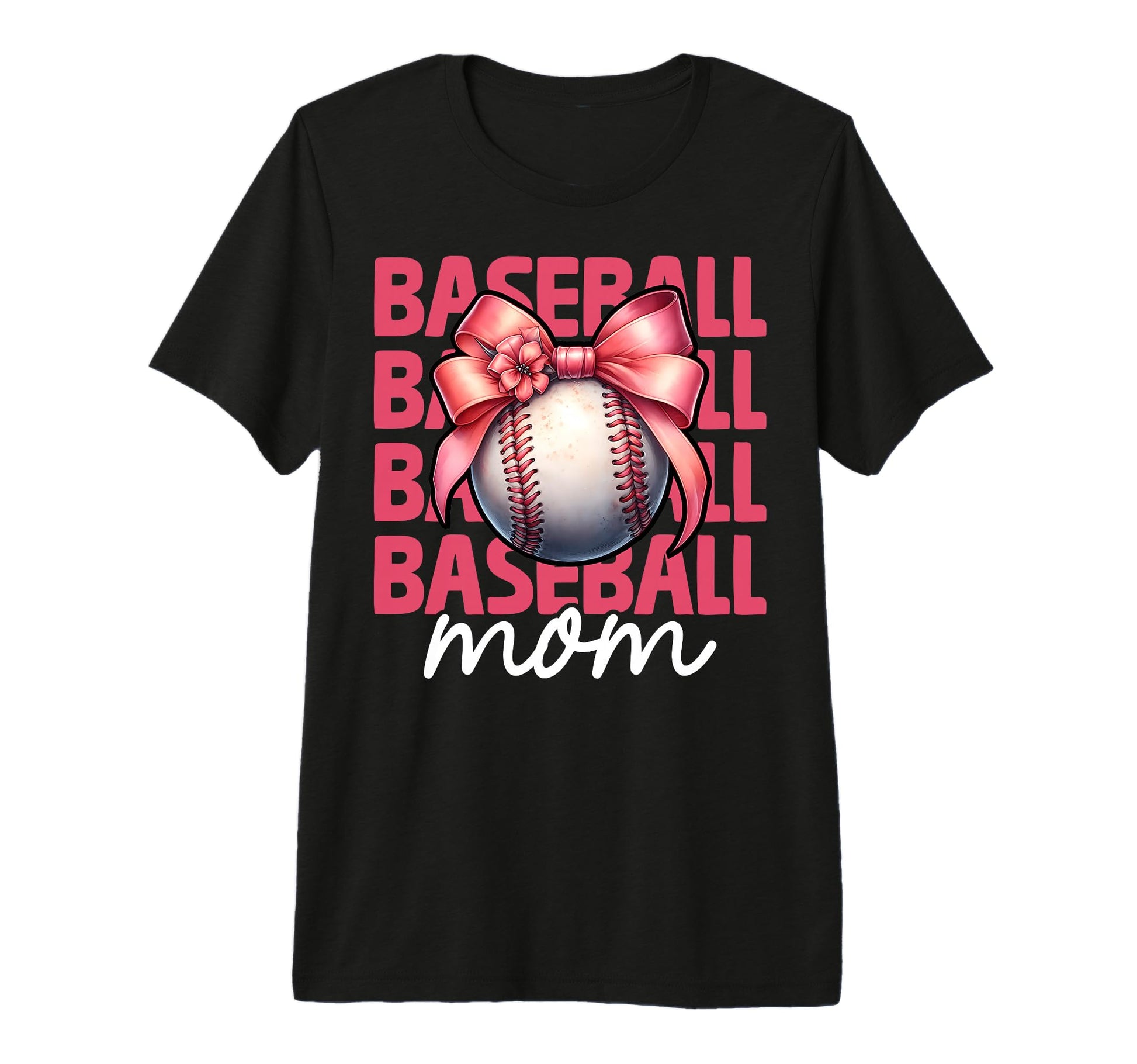 Baseball Mom Baseball Mama Mothers T-Shirt - Custom Art Print for Adults - T-Shirt, Sweatshirt, Hoodie