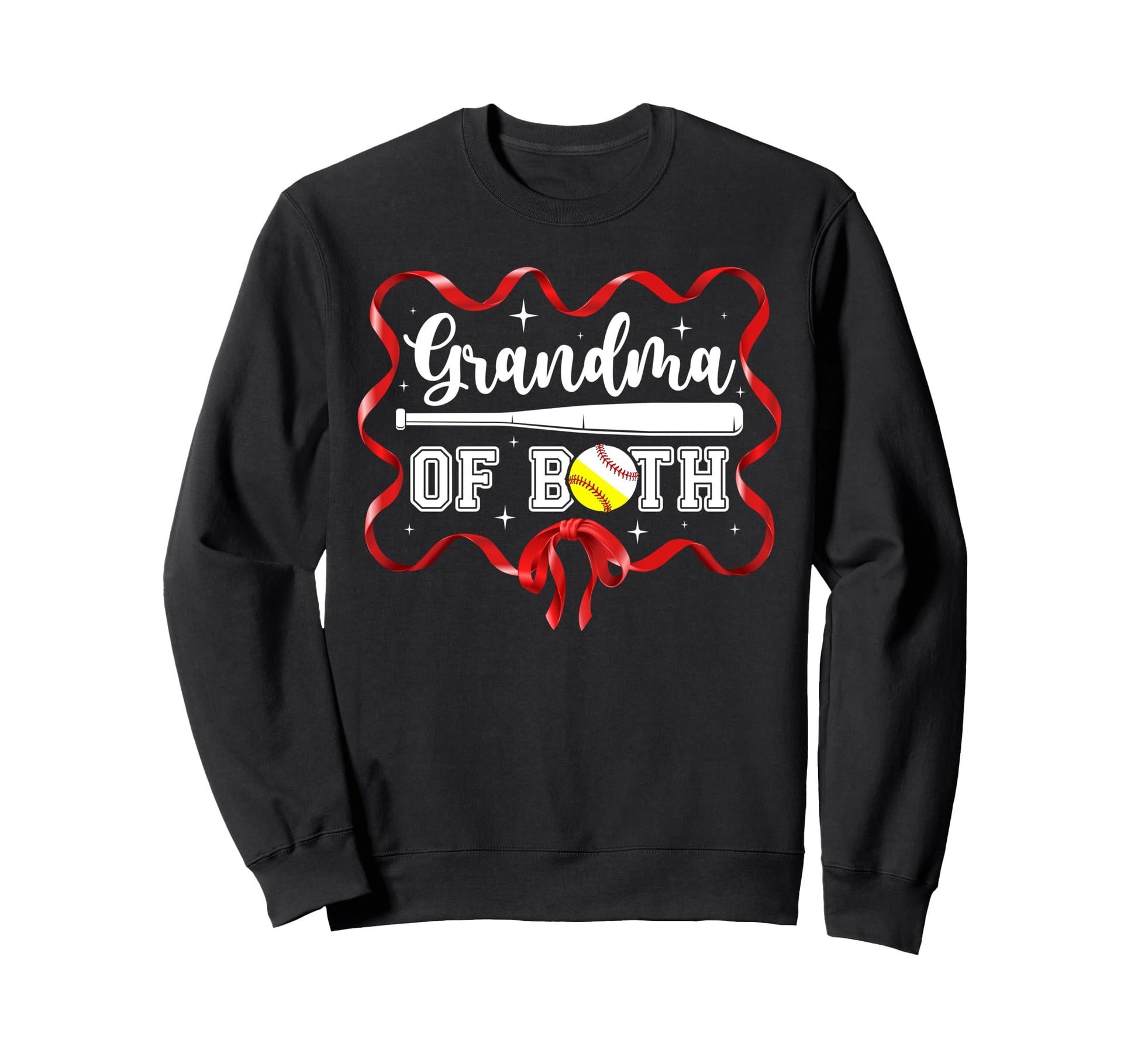 Grandma Both Coquette Baseball Sweatshirt - Graphic Print Men Women - T-Shirt, Sweatshirt, Hoodie